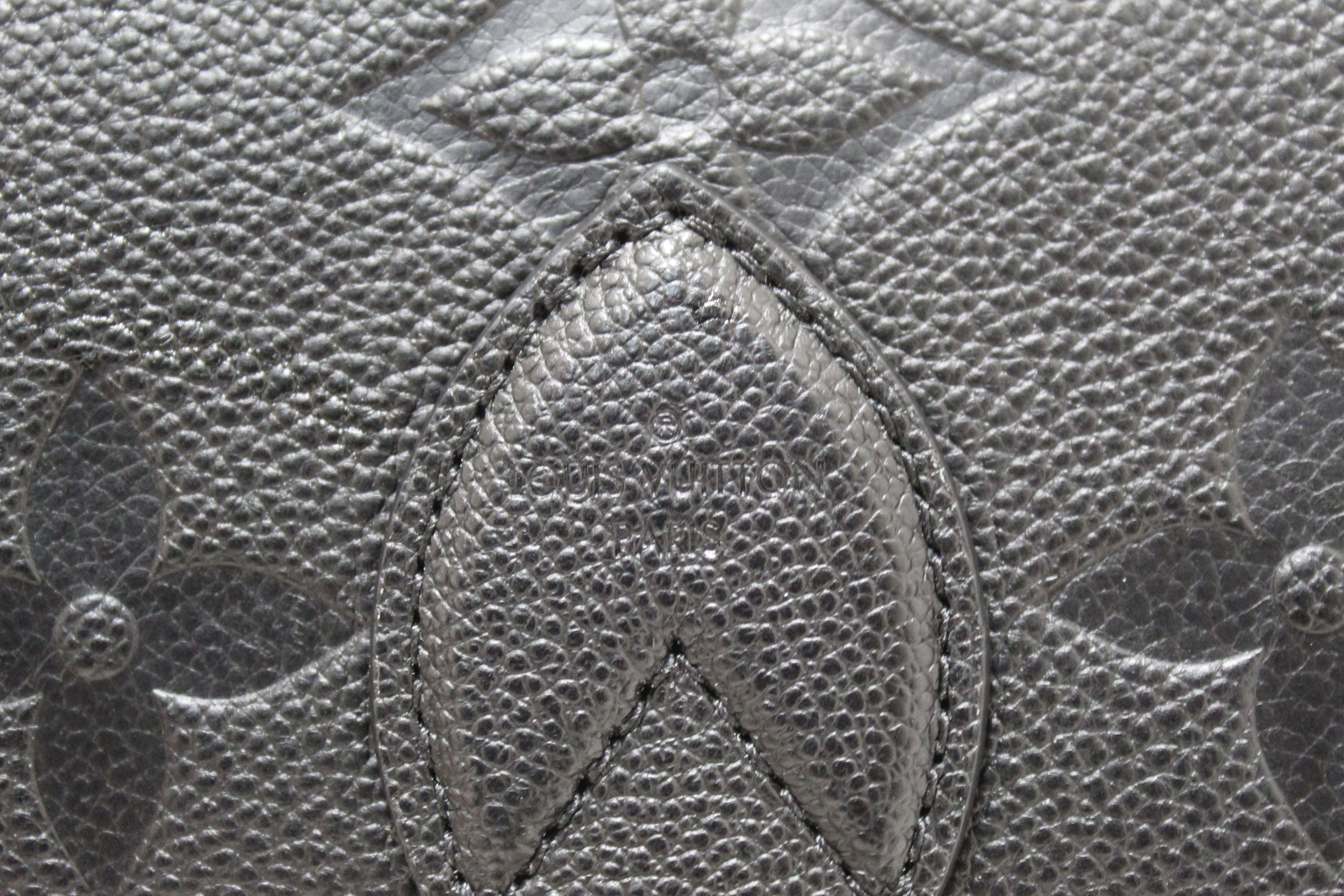 Authentic Louis Vuitton Black Monogram Empreinte Diana Shoulder and Cossbody Bag