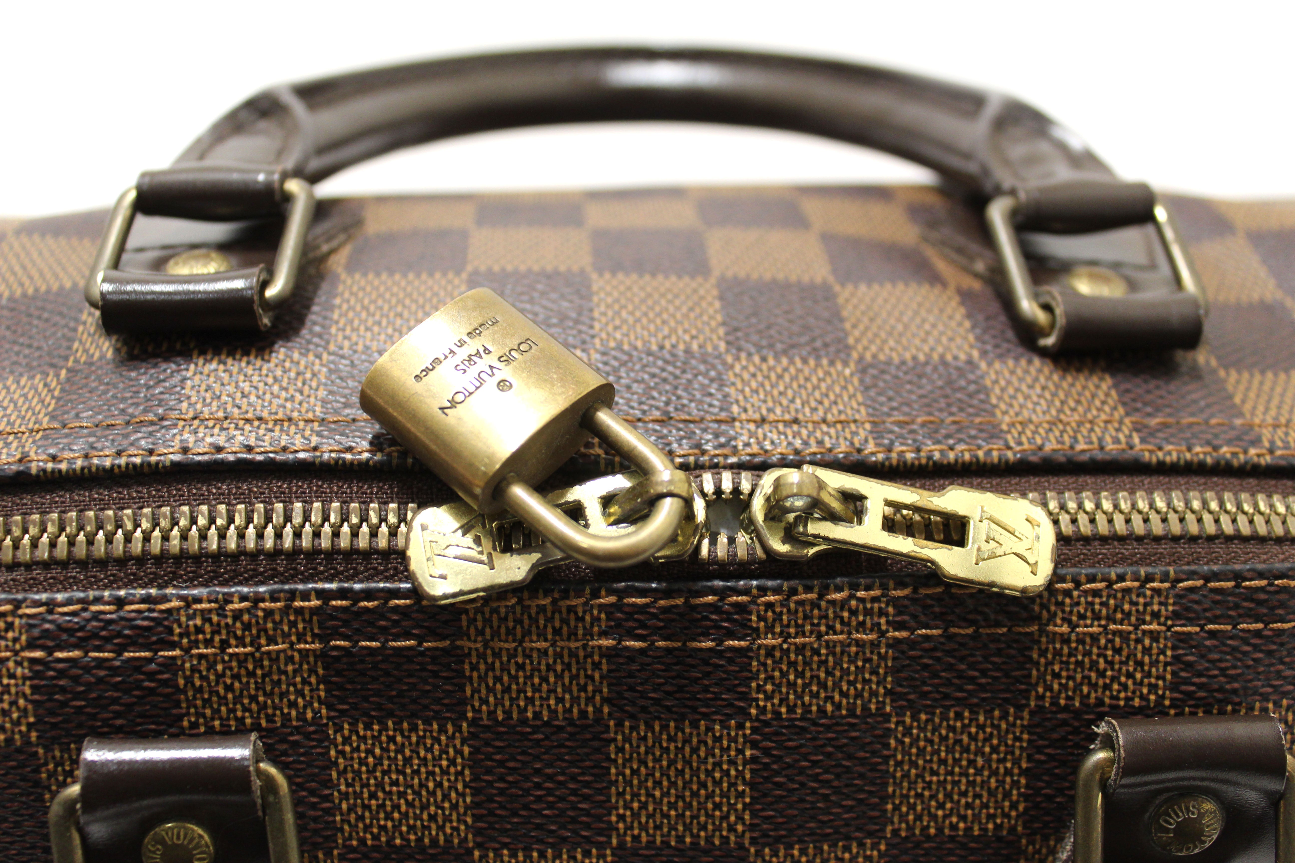 Authentic Louis Vuitton Damier Ebene Speedy 30 Bandouliere Bag