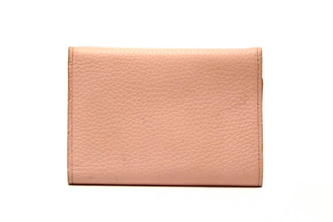Authentic Louis Vuitton Pink Jasmin Taurillon Leather Capucines Compact Wallet