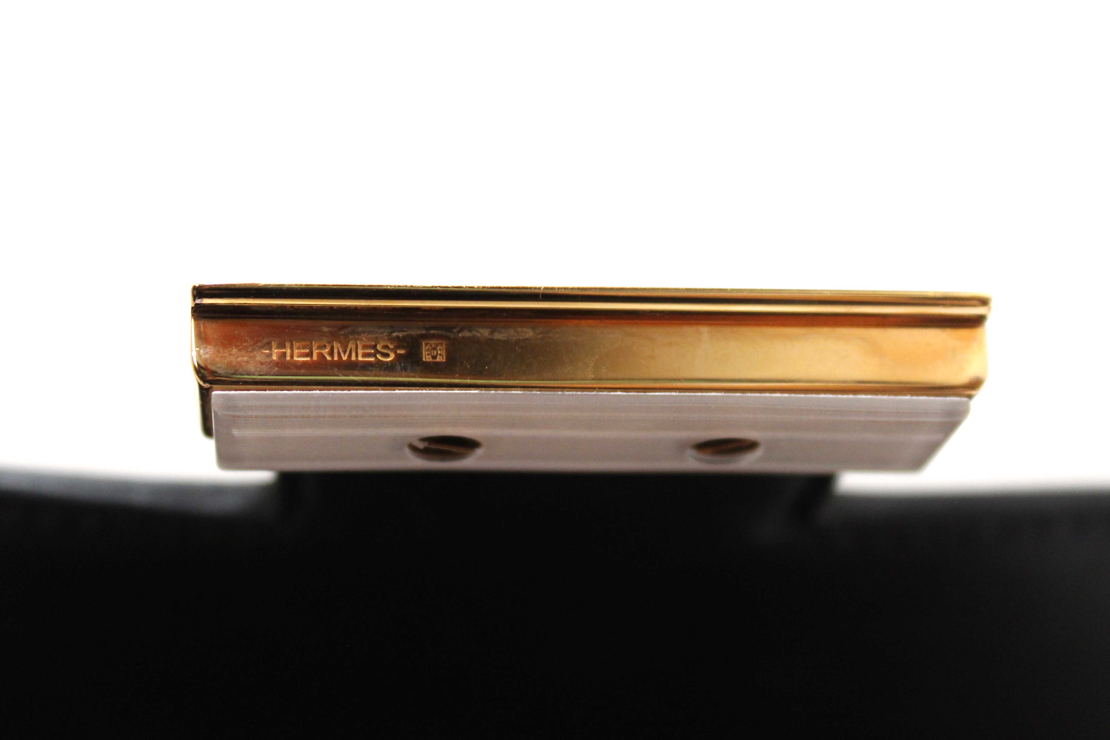 Authentic Hermes Black Epsom Leather Constance 24 Shoulder Bag