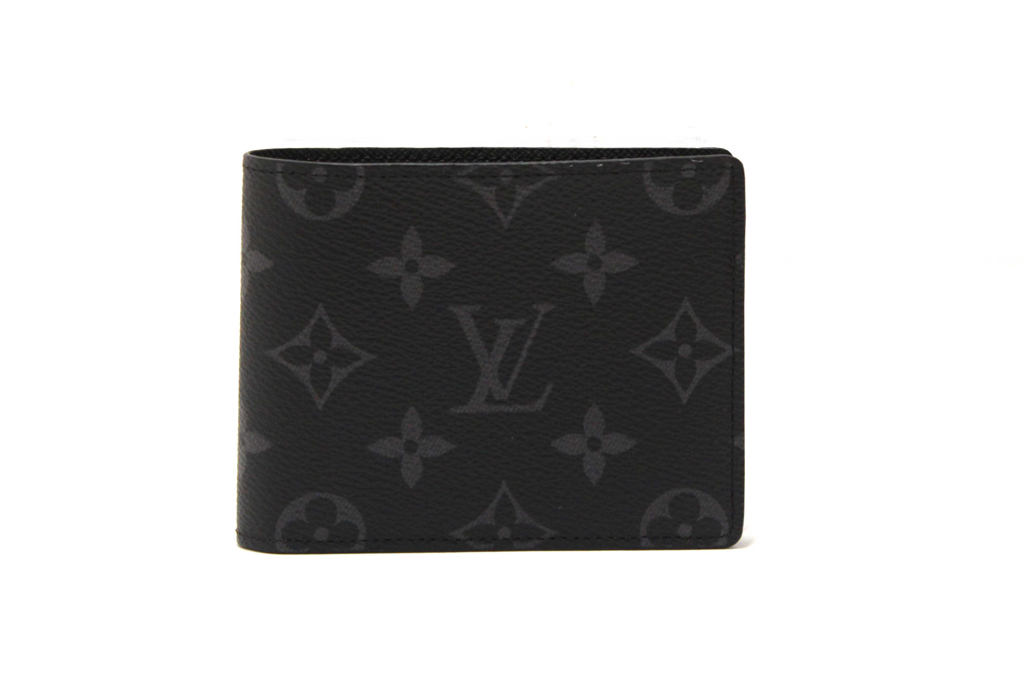 Authentic NEW Louis Vuitton Monogram Eclipse Canvas Slender Men's Wallet