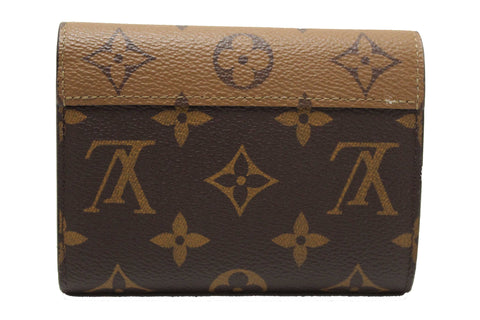 Authentic Louis Vuitton Classic Monogram and Monogram Reverse Canvas Victorine Wallet