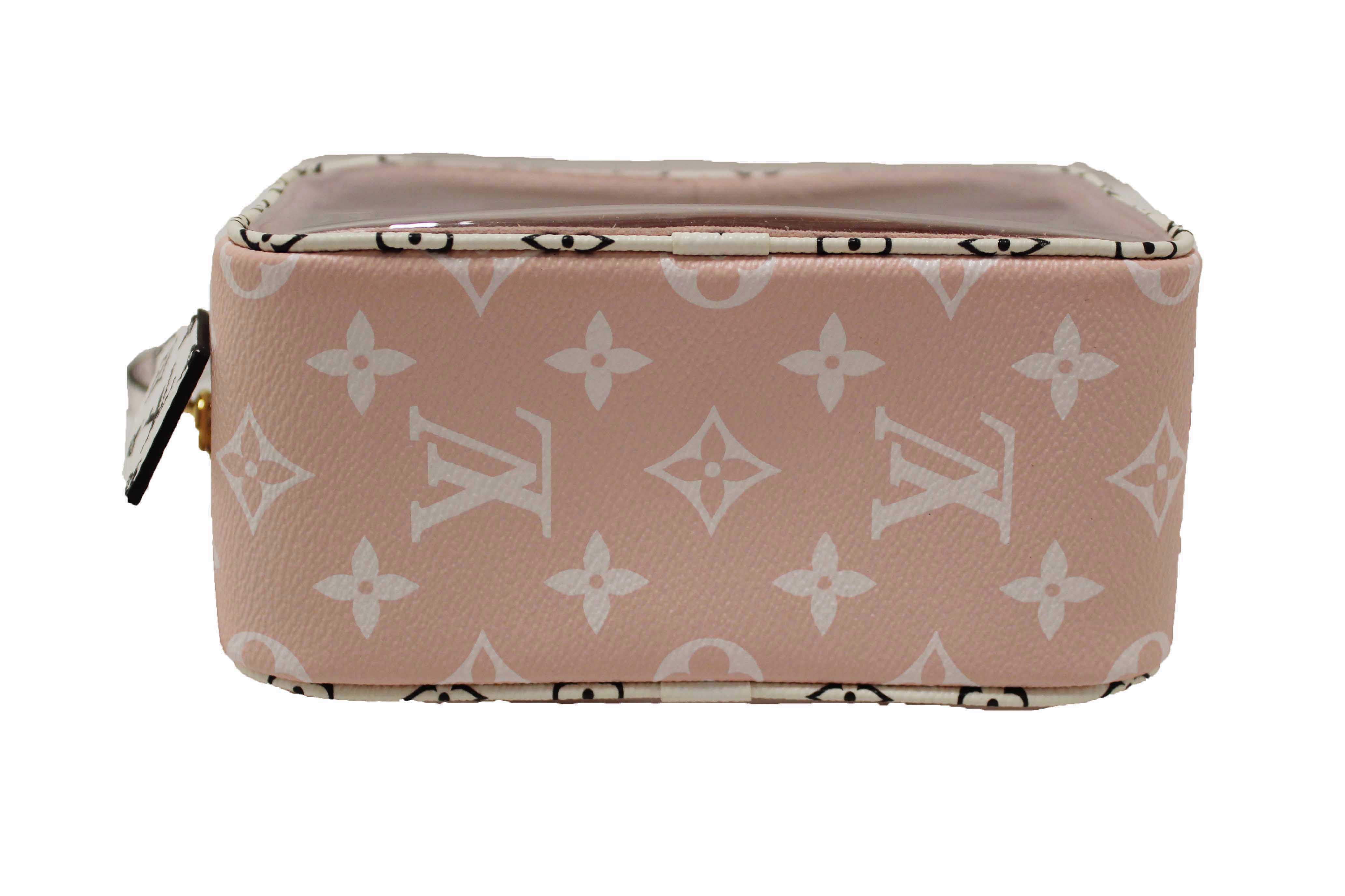 Authentic Louis Vuitton Limited Edition Red/Pink Colored Monogram Giant Beach Pouch