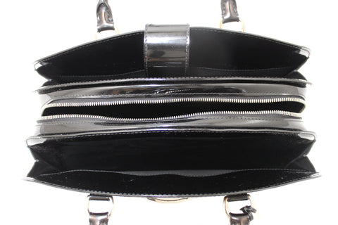 Authentic Louis Vuitton Black Electric Epi Leather Pont-Neuf GM Handbag