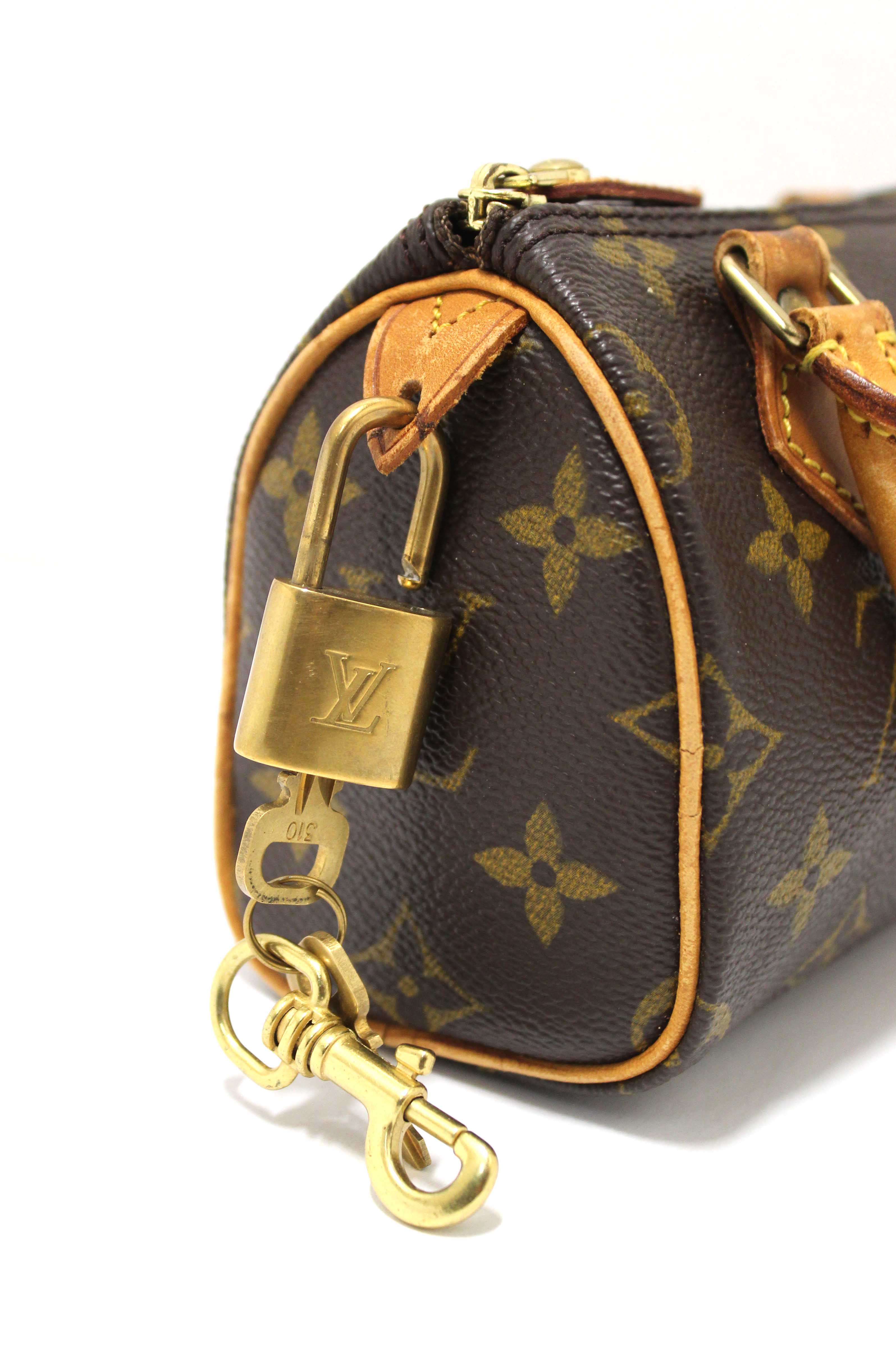 Authentic Louis Vuitton Classic Monogram Speedy Mini Handbag
