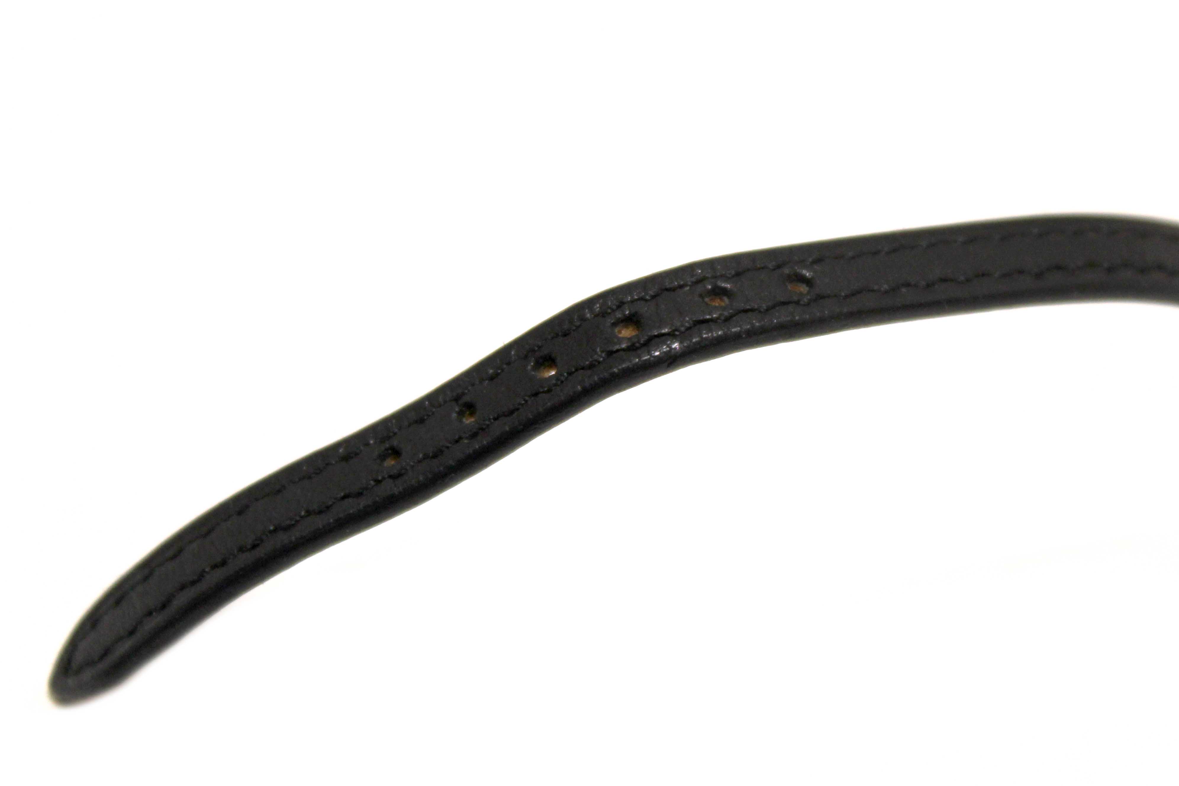 Authentic New Hermes Faubourg Diamond Mini Yellow Gold Leather Strap Watch