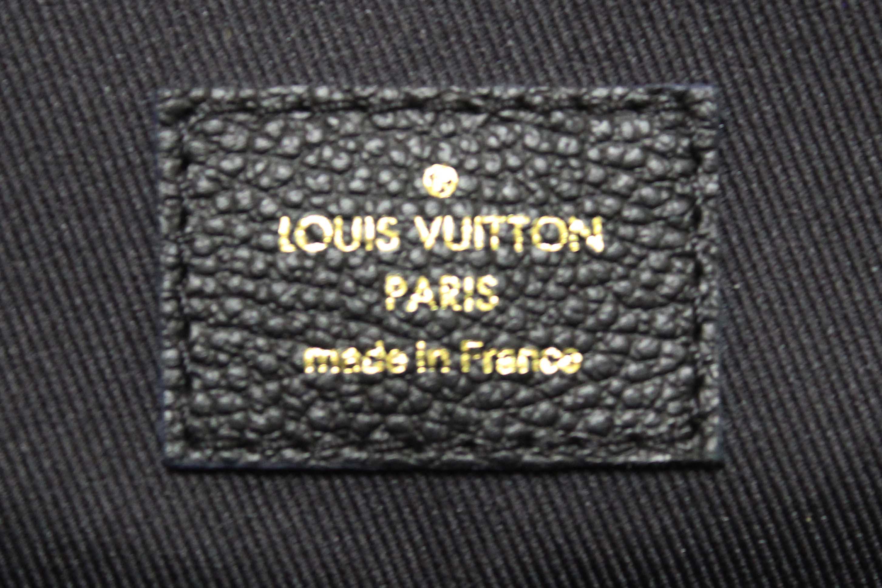 Authentic Louis Vuitton Black Monogram Empreinte Sully MM Tote Bag