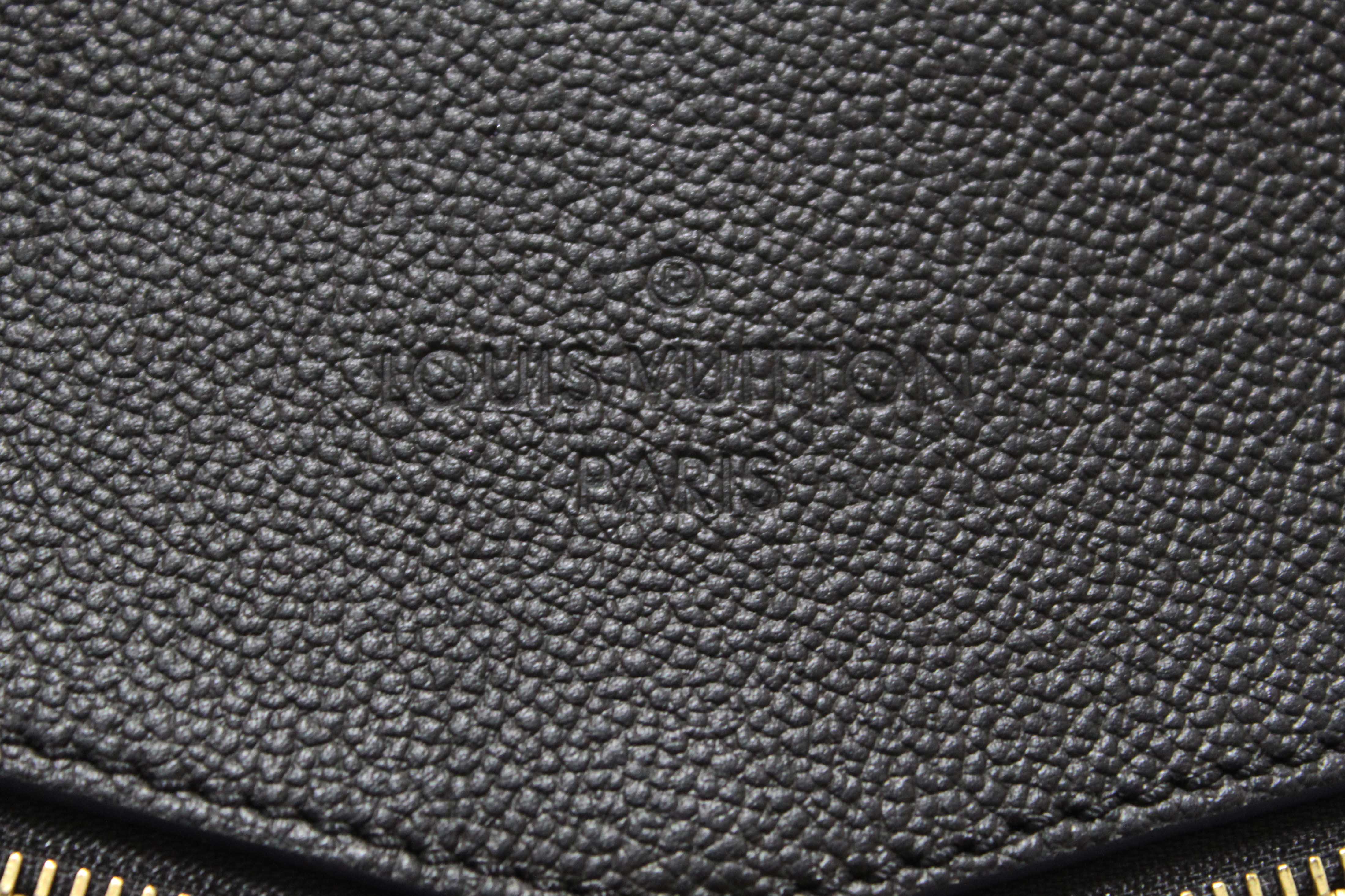 Authentic Louis Vuitton Black Monogram Empreinte Sully MM Tote Bag