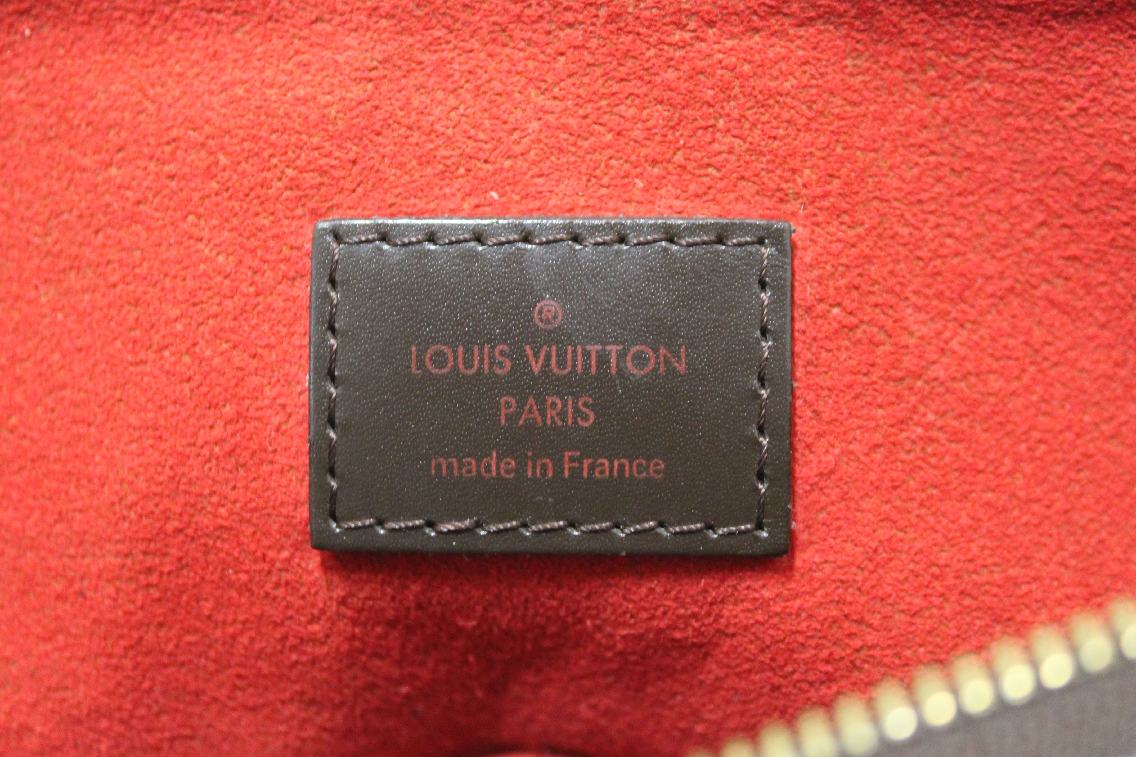 Authentic Louis Vuitton Damier Ebene Evora MM Tote Bag