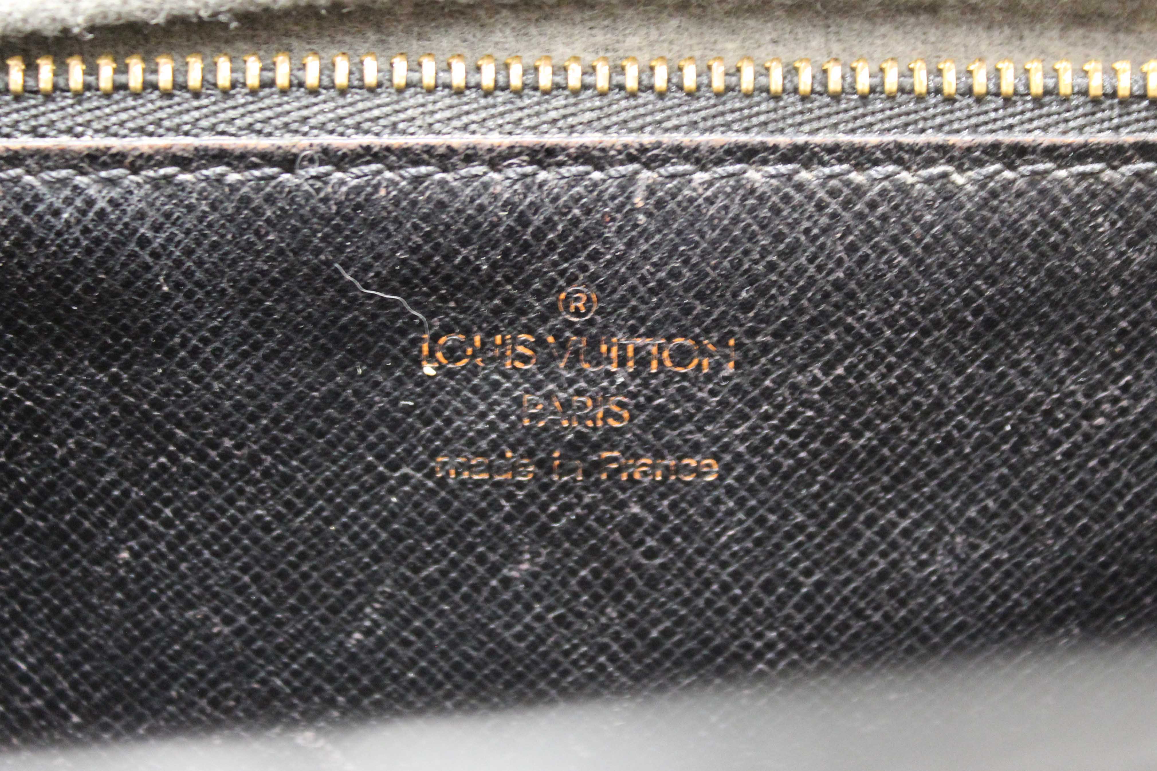 Authentic Louis Vuitton Black Epi Leather Monceau Bag