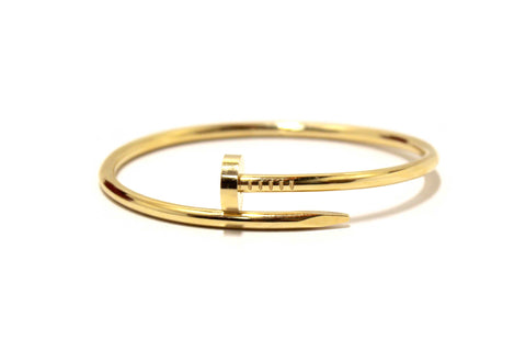 Authentic Cartier 18K Yellow Gold Classic ModelJuste Un Clou Bracelet Size 18