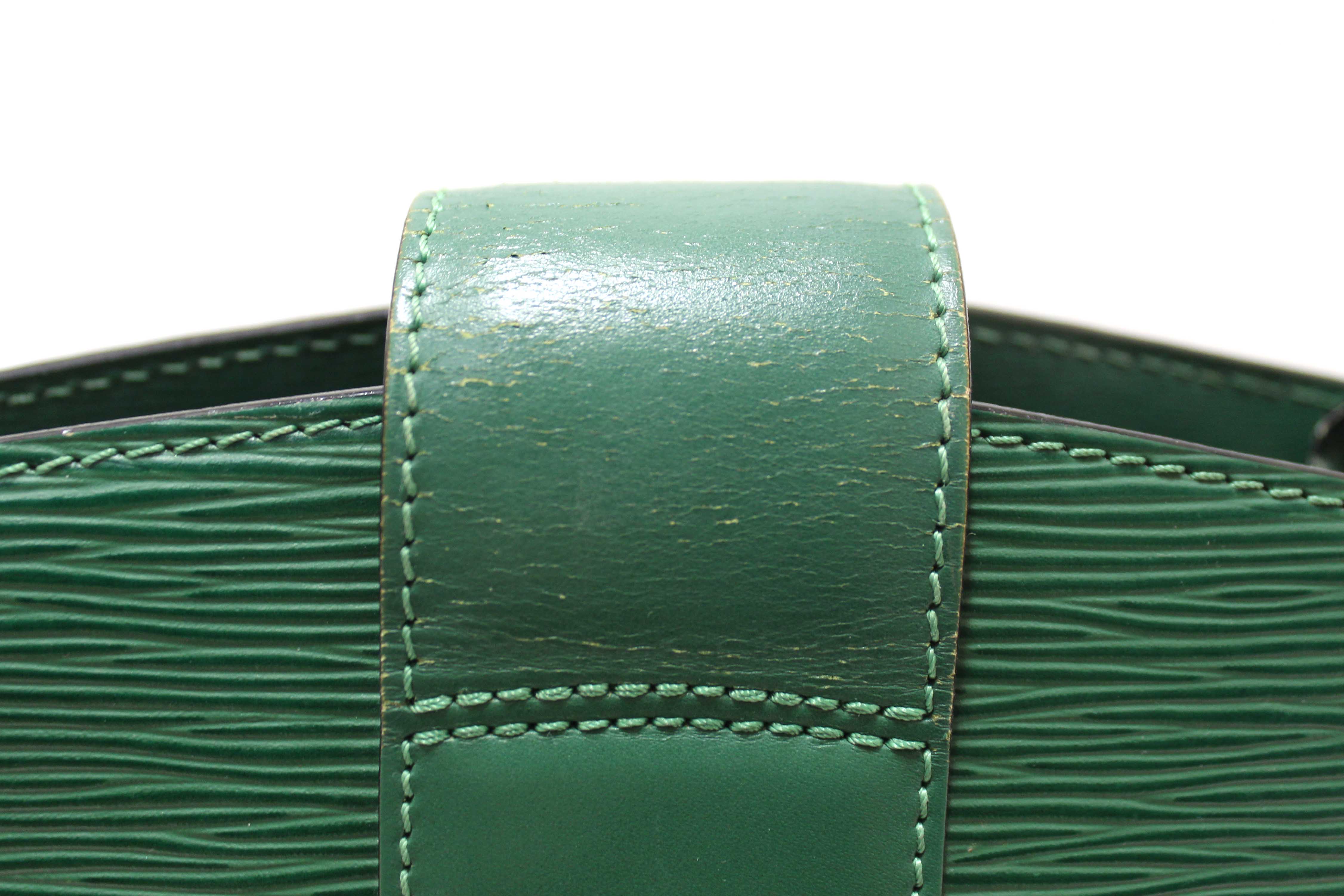 Authentic Louis Vuitton Vintage Green Epi Cluny Shoulder Bag