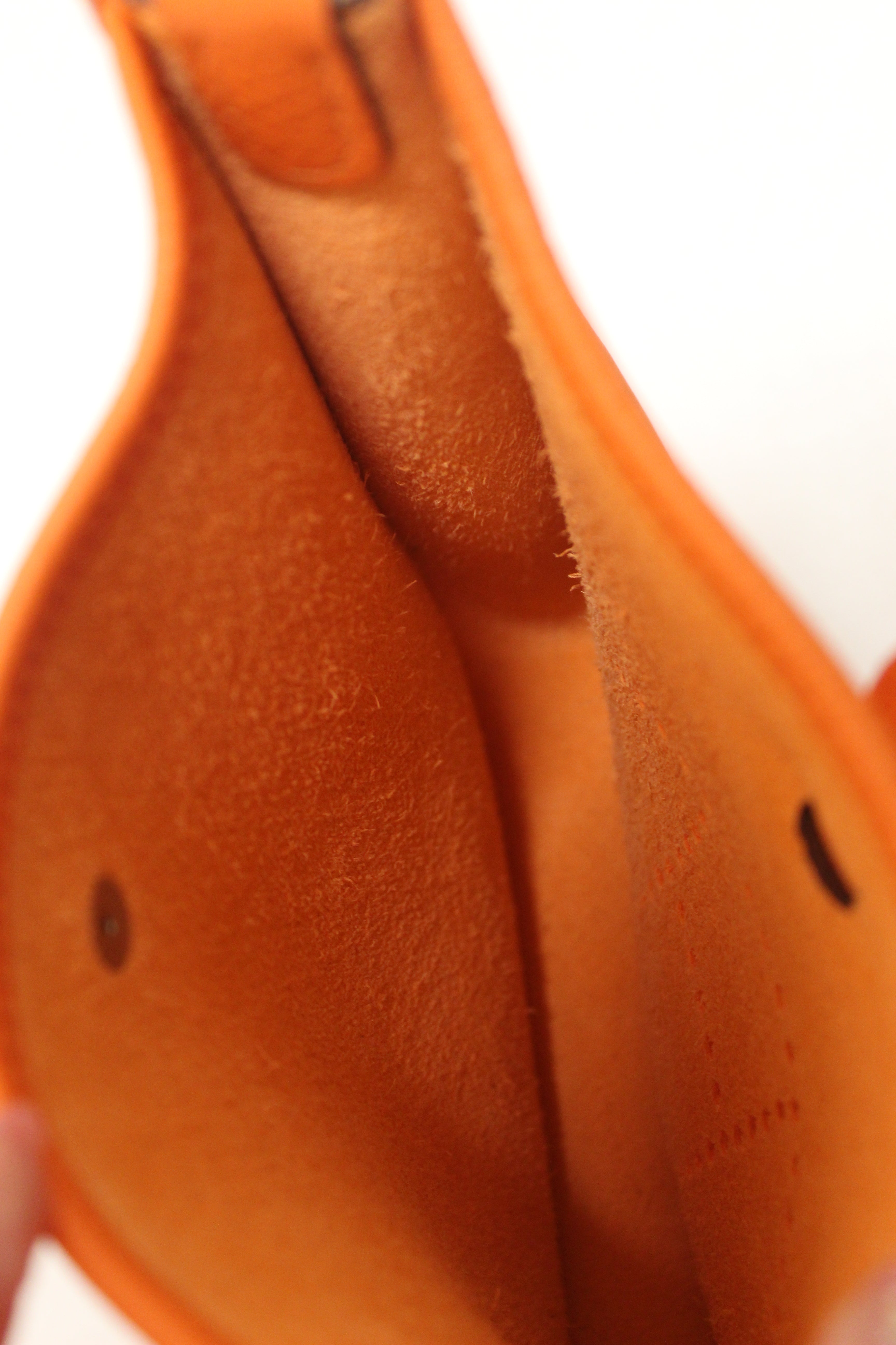 NEW Authentic Hermes Orange Clemence Leather Evelyne 16 Amazone TPM Bag