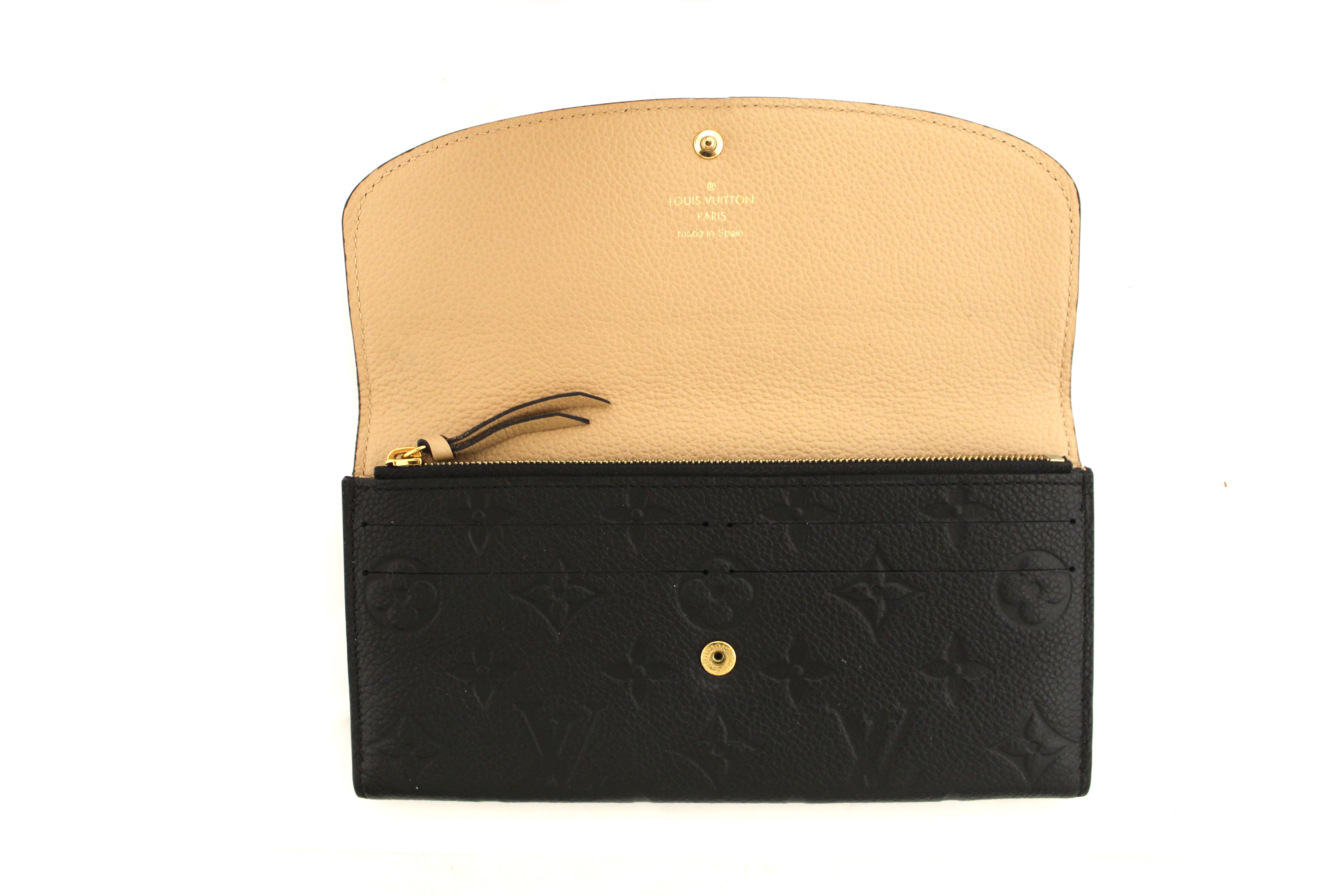 Vuitton Emilie Wallet Louis Vuitton Empreinte Wallet Black Emilie Wallet In Empreinte Louis Vuitton MyPrivateDressing