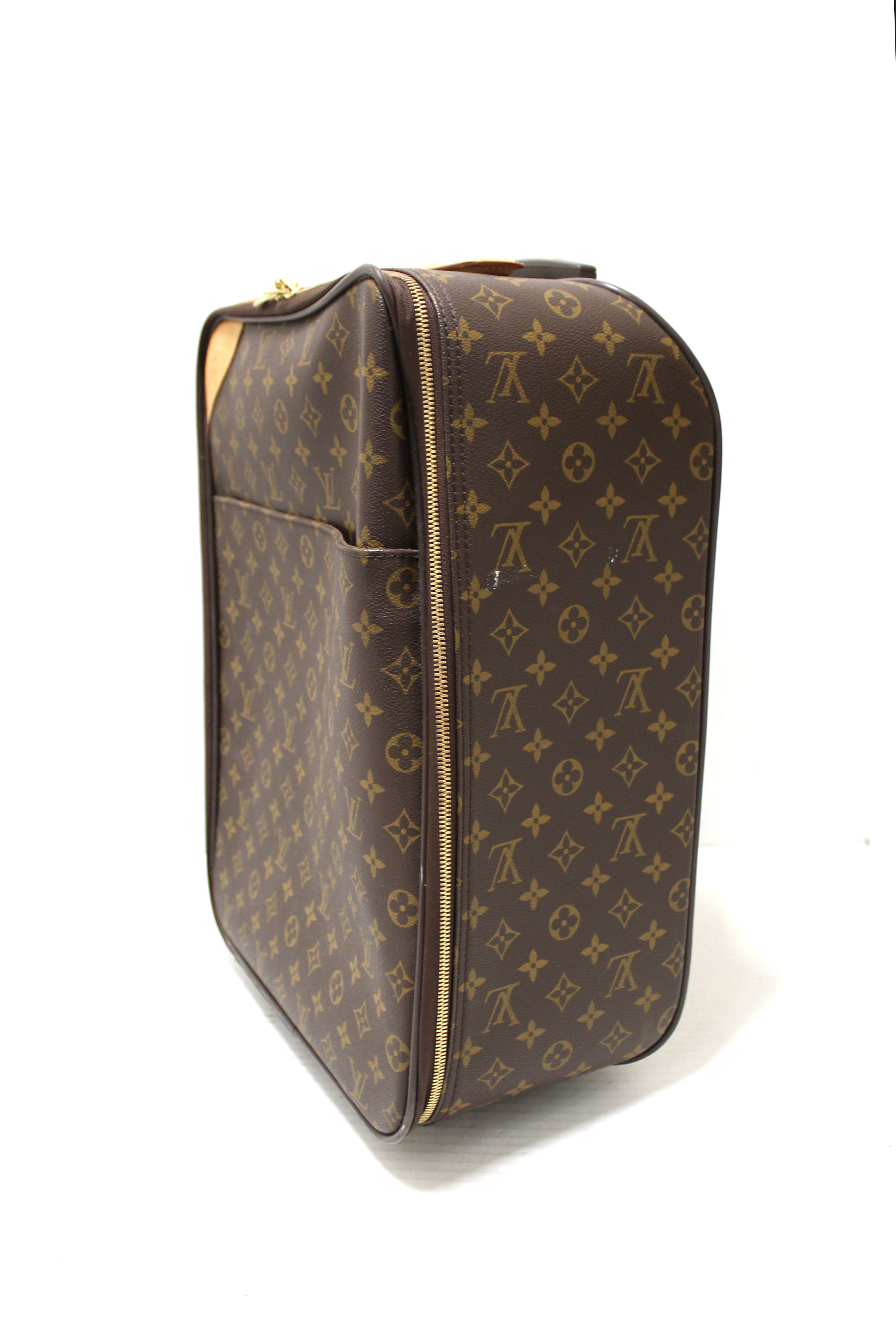 Authentic Louis Vuitton Classic Monogram Pegase 45 Luggage Rolling Suitcase