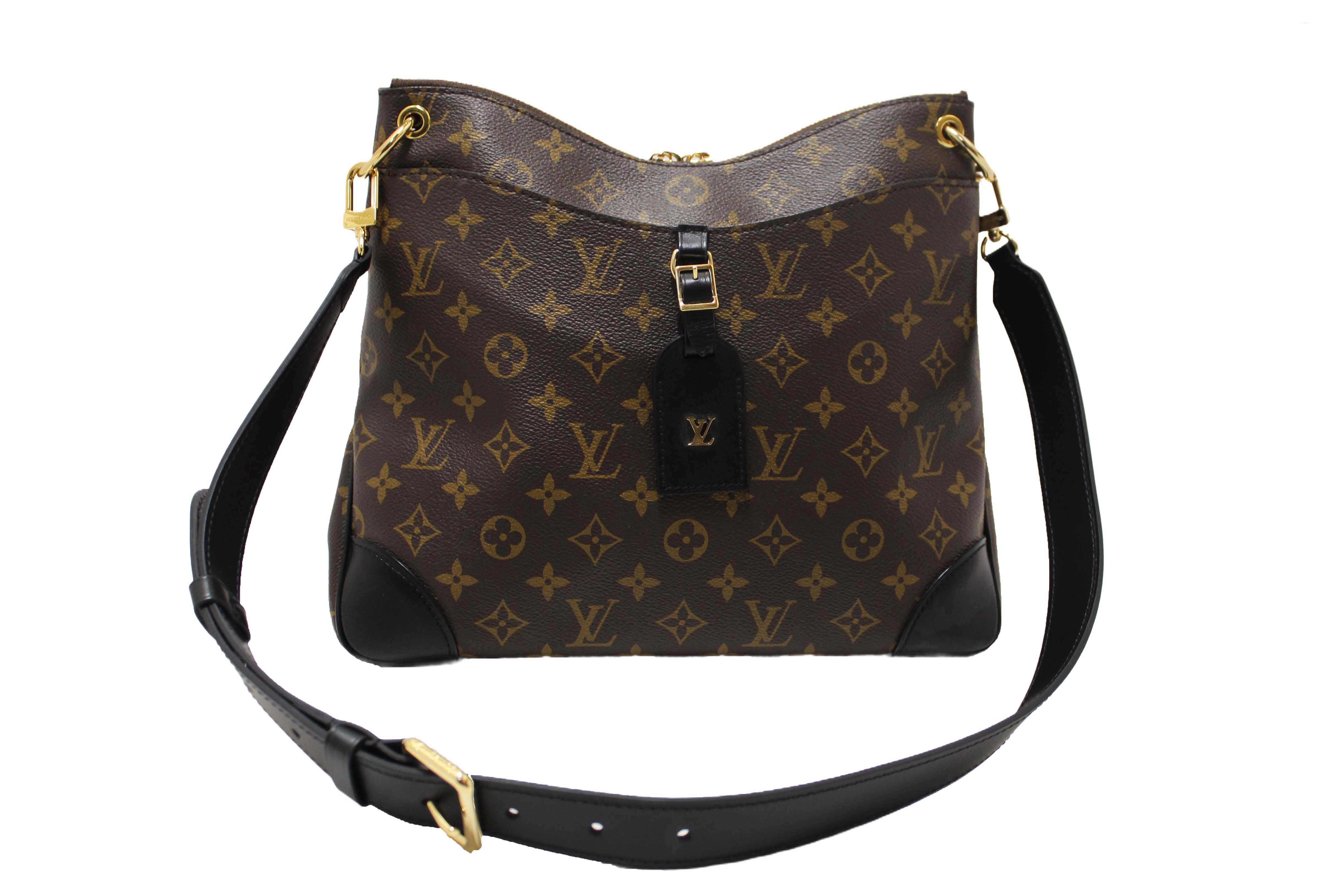 Authentic Louis Vuitton Classic Monogram Odeon MM Messenger Bag