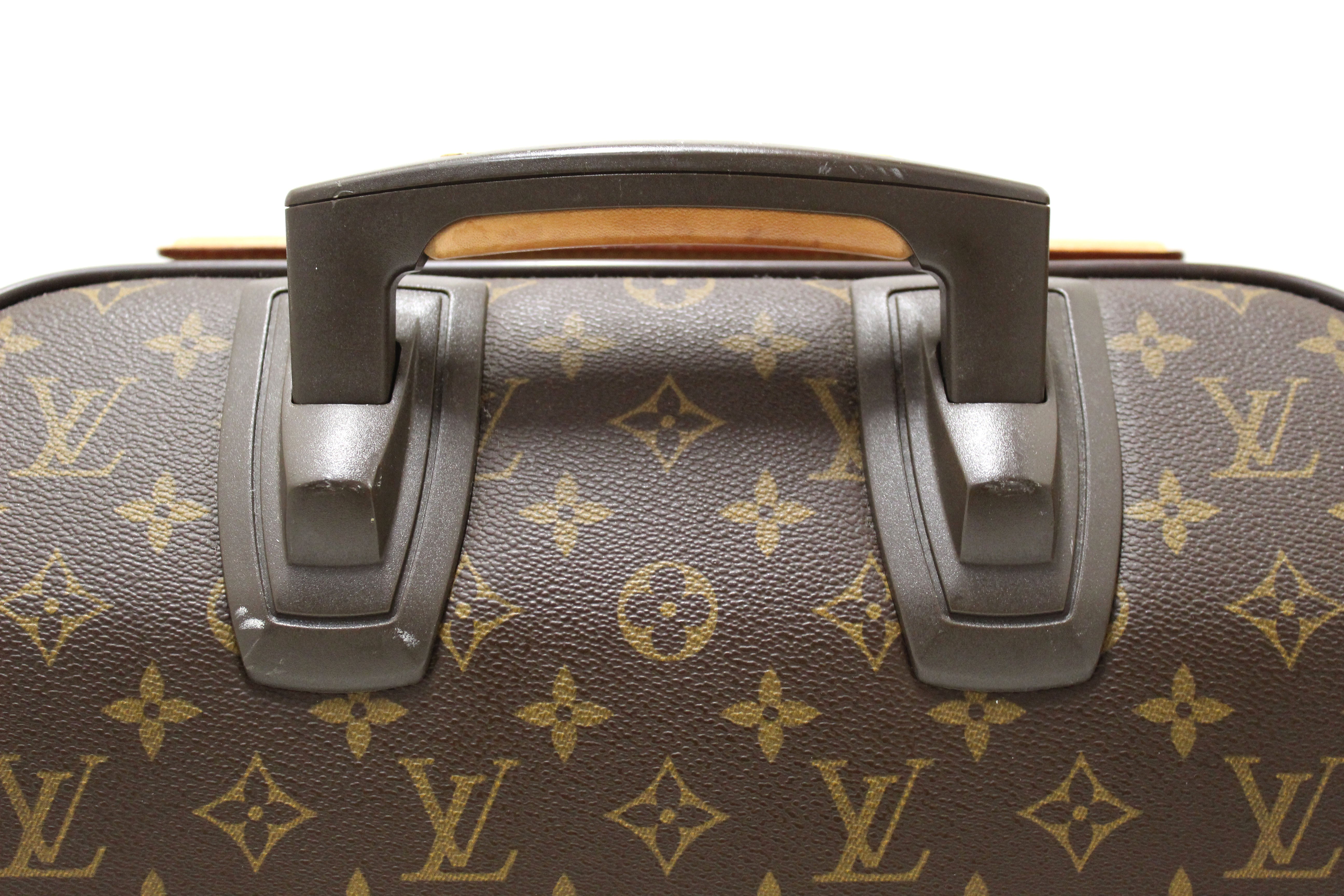 Authentic Louis Vuitton Classic Monogram Pegase 45 Luggage Rolling Suitcase