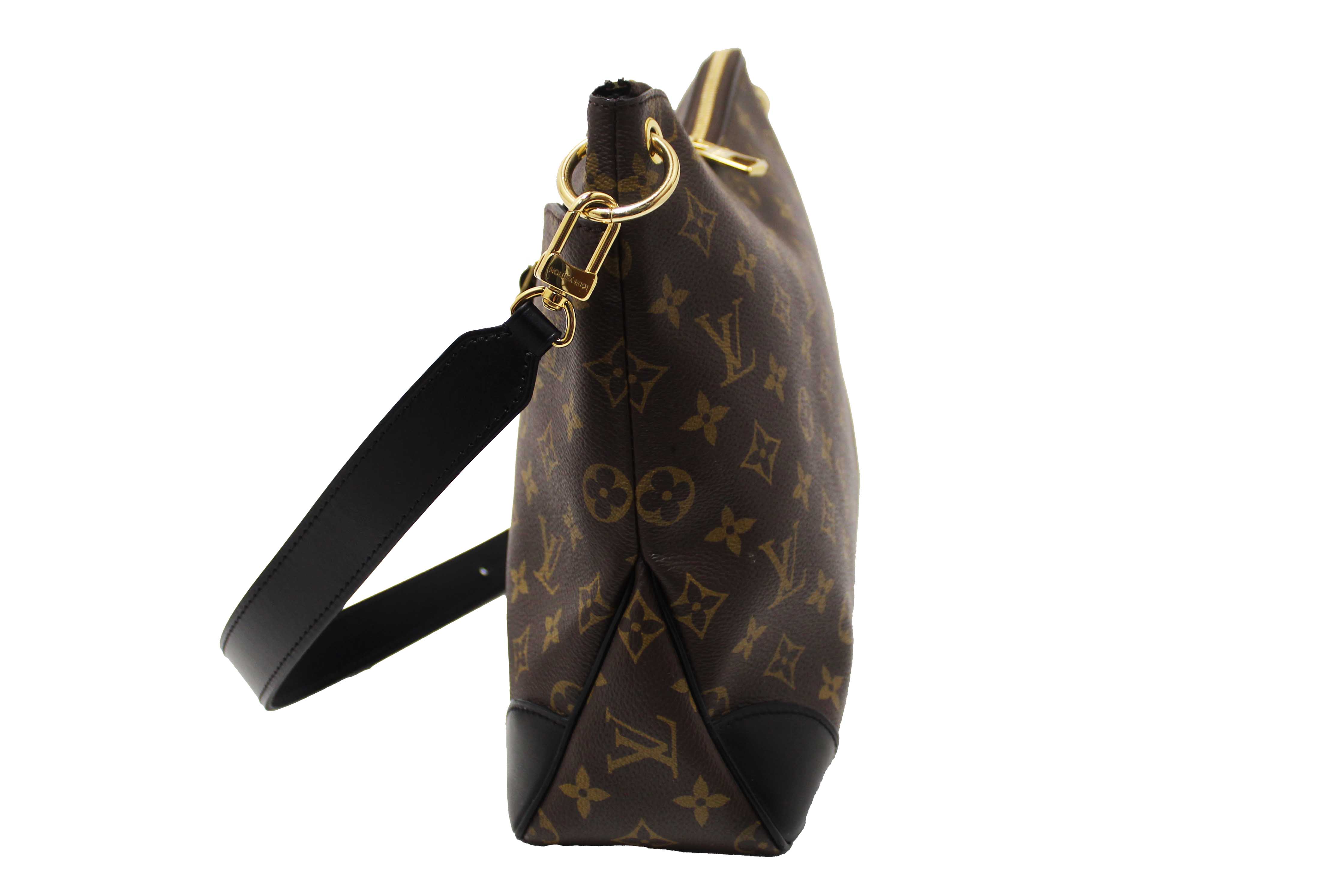 Authentic Louis Vuitton Classic Monogram Odeon MM Messenger Bag