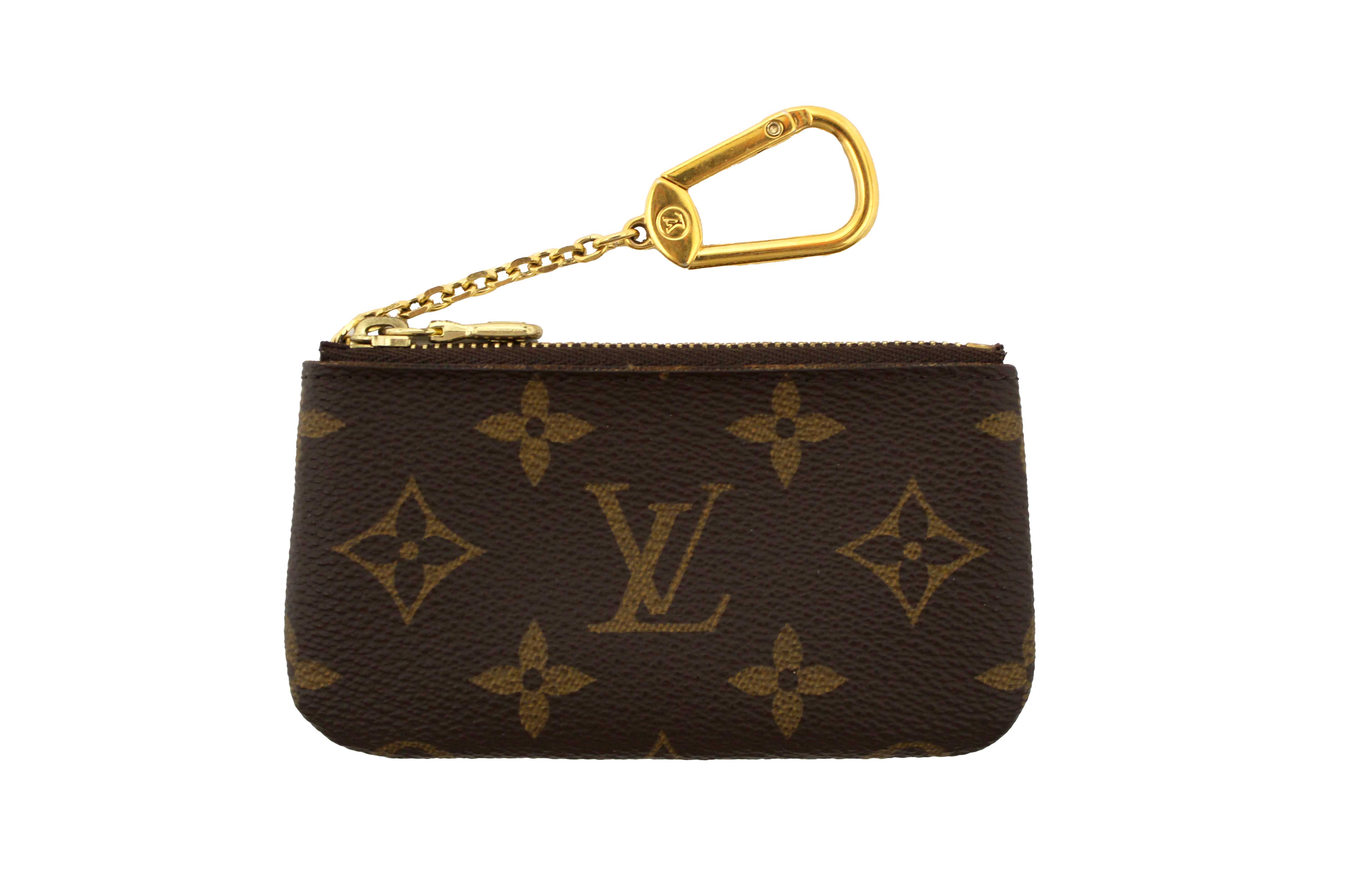 Authentic Louis Vuitton Classic Monogram Canvas Key Pouch