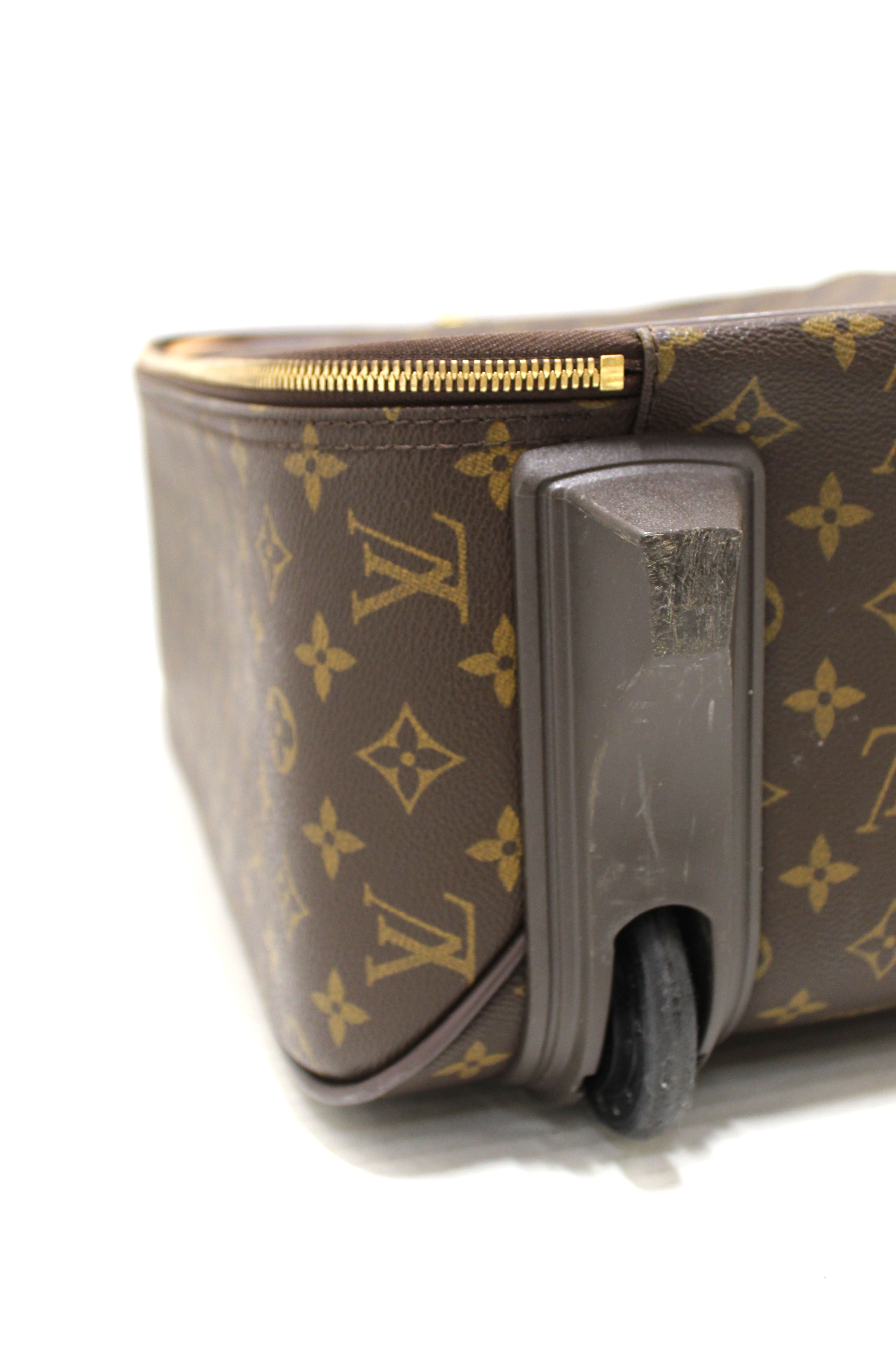 Authentic Louis Vuitton Classic Monogram Pegase 45 Luggage Rolling Suitcase