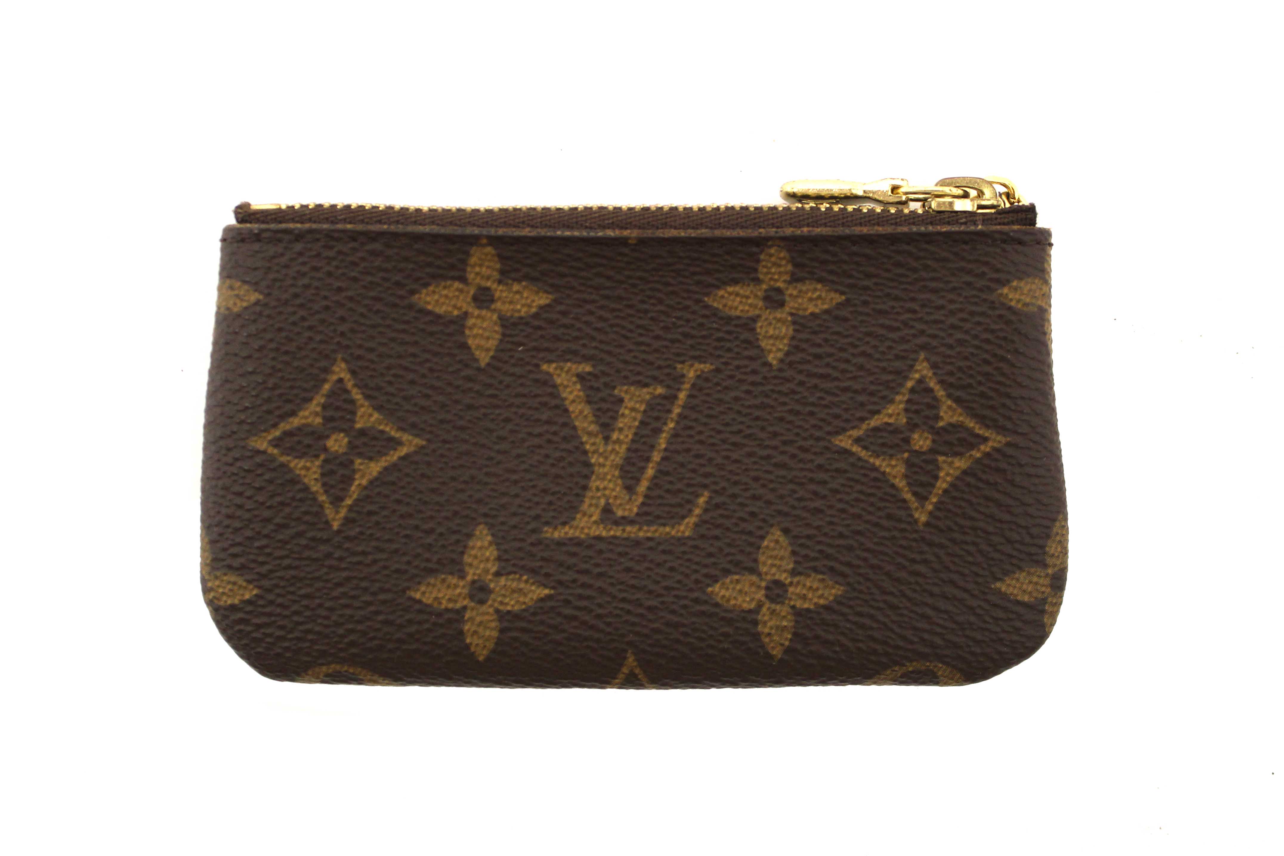 Authentic Louis Vuitton Classic Monogram Canvas Key Pouch