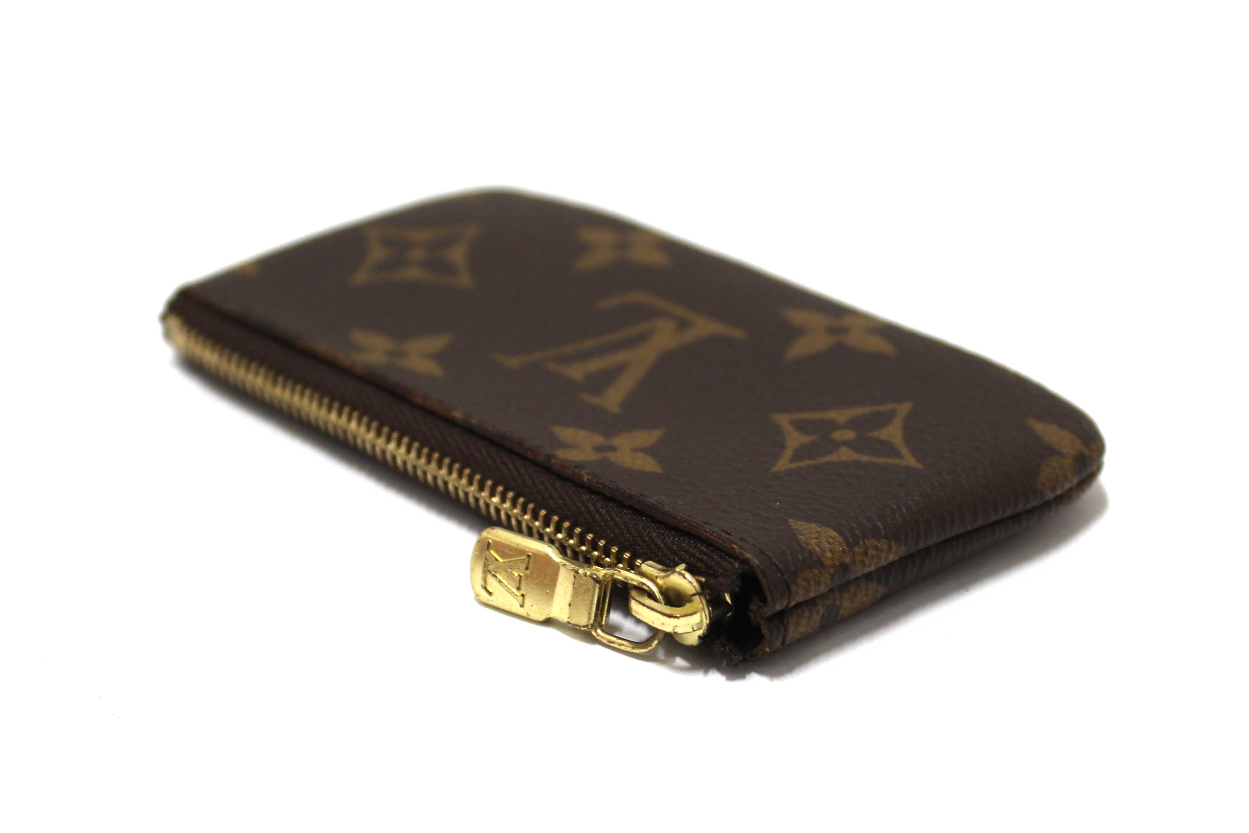 Authentic Louis Vuitton Classic Monogram Canvas Key Pouch