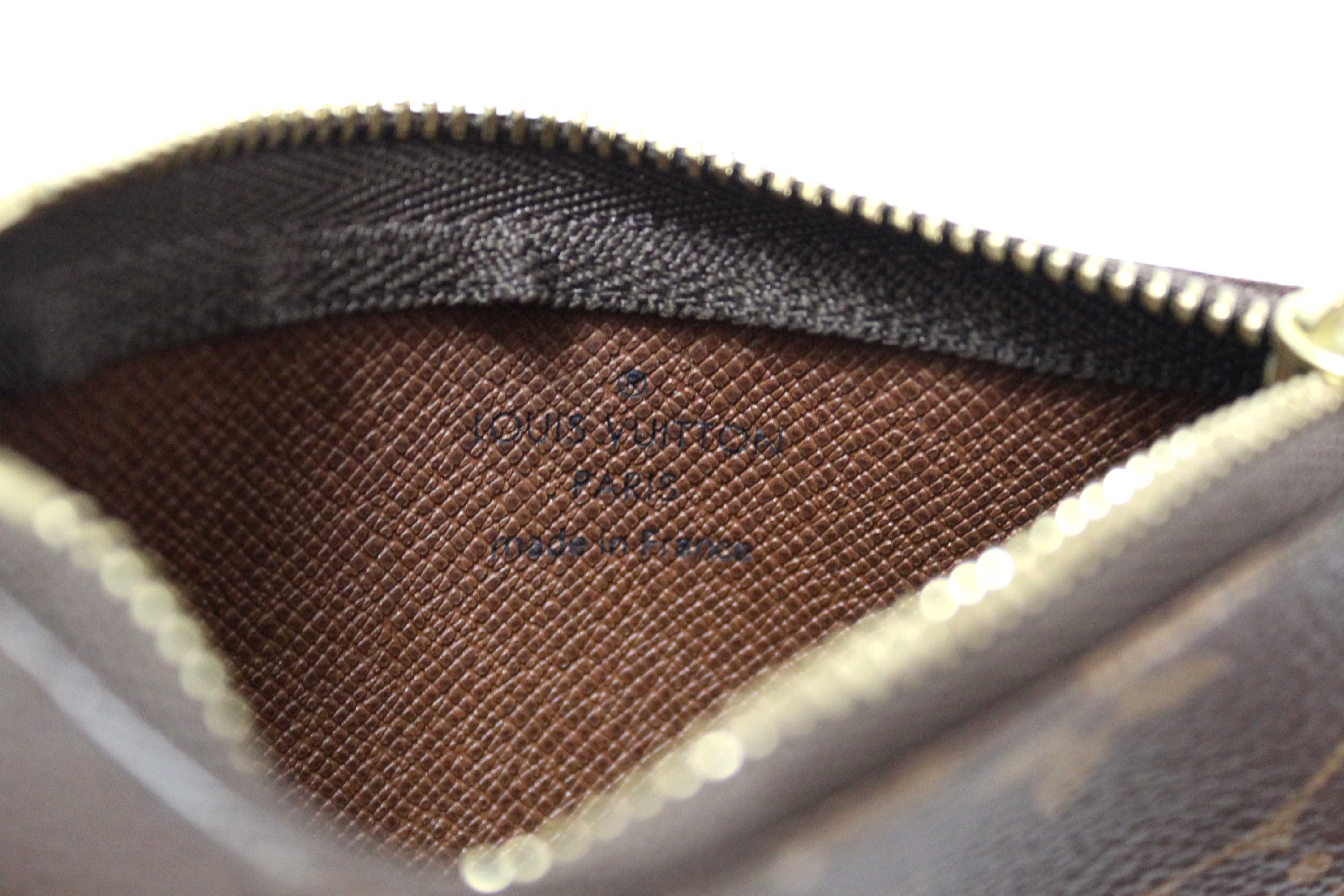 Authentic Louis Vuitton Classic Monogram Canvas Key Pouch
