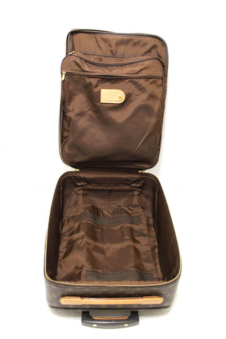 Authentic Louis Vuitton Classic Monogram Pegase 45 Luggage Rolling Suitcase