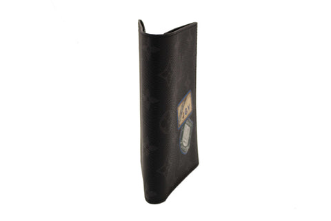 Authentic Louis Vuitton Monogram Eclipse Canvas Passport Cover Holder