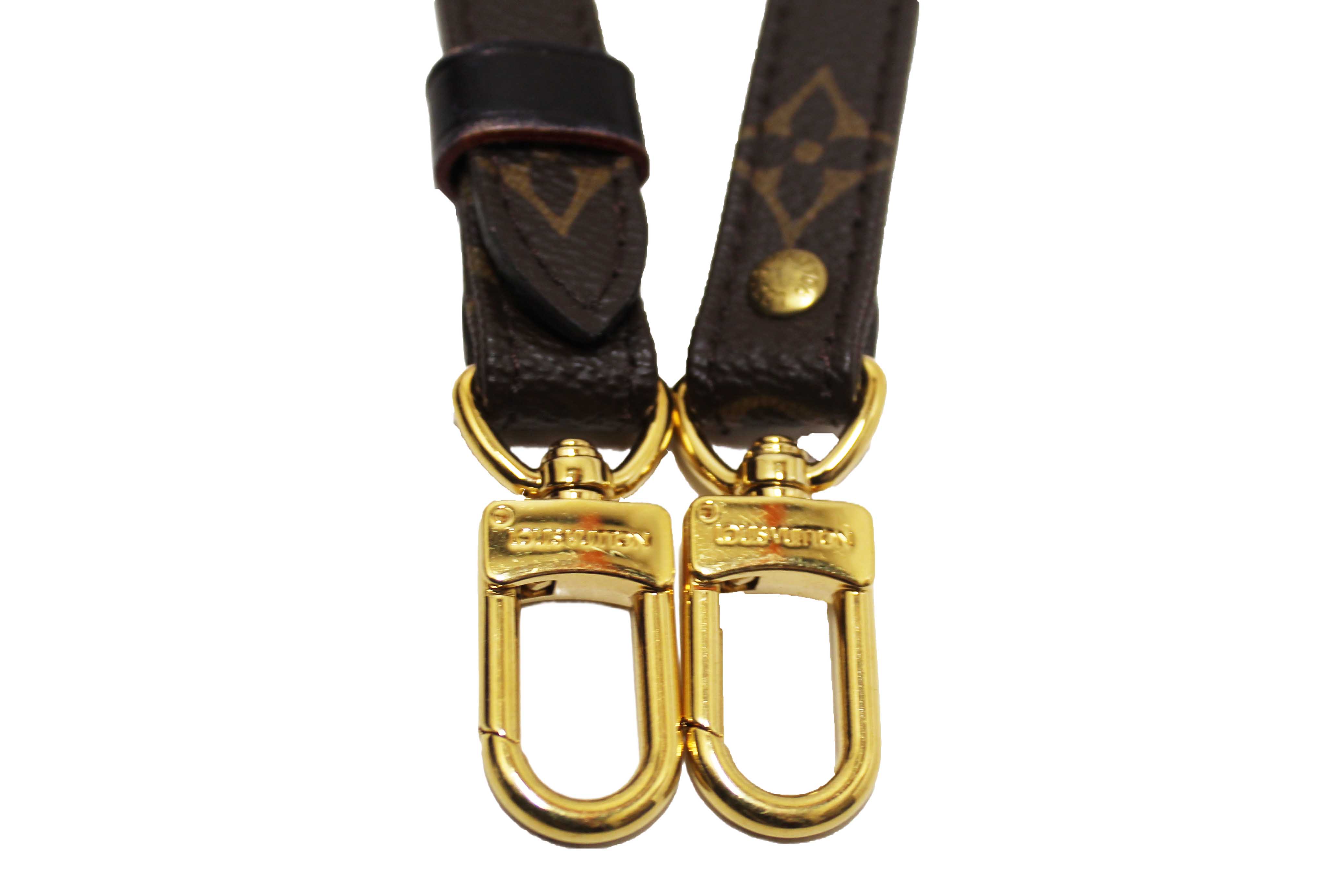 Authentic Louis Vuitton Classic Monogram Canvas 16mm Adjustable Shoulder Strap