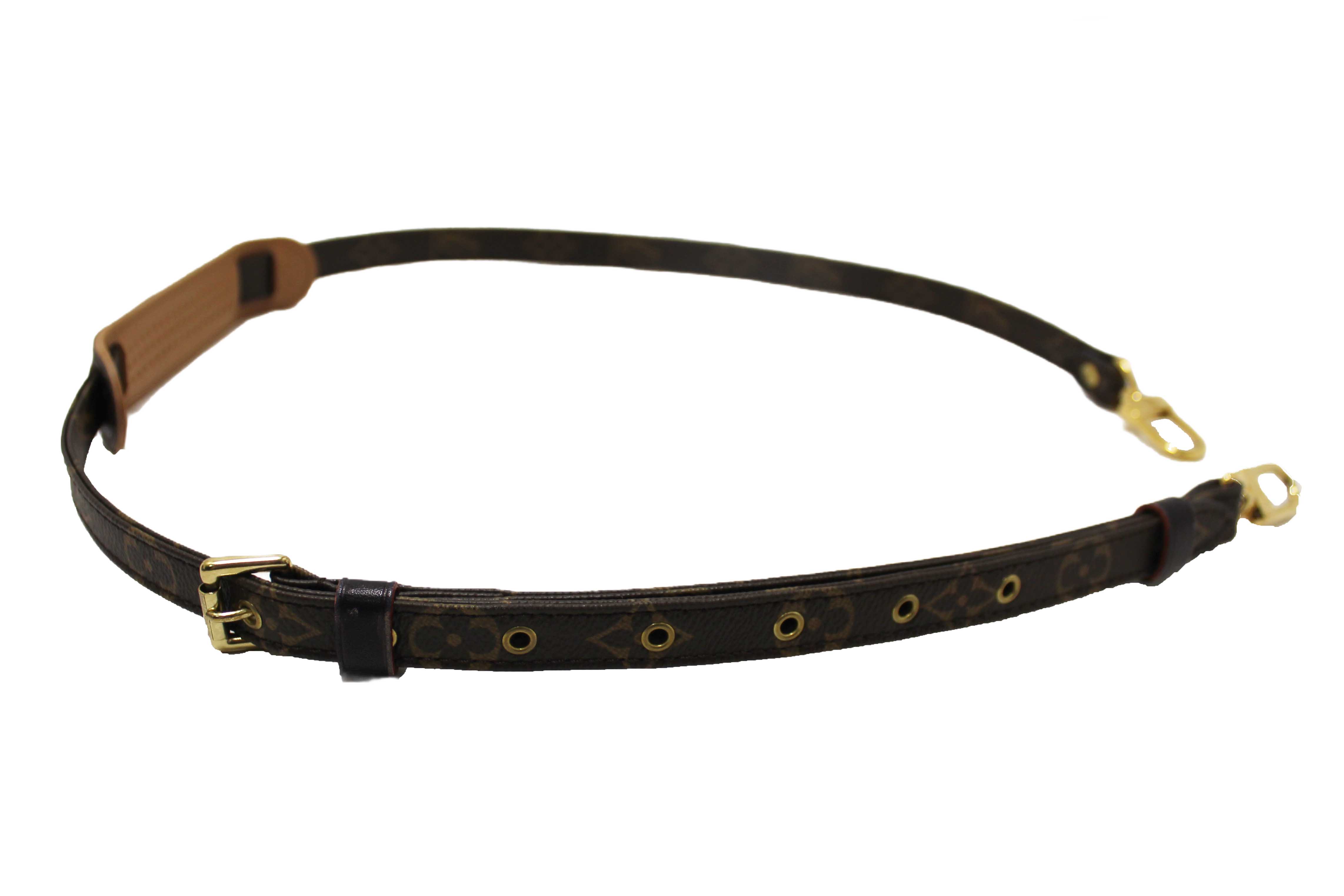 Authentic Louis Vuitton Classic Monogram Canvas 16mm Adjustable Shoulder Strap