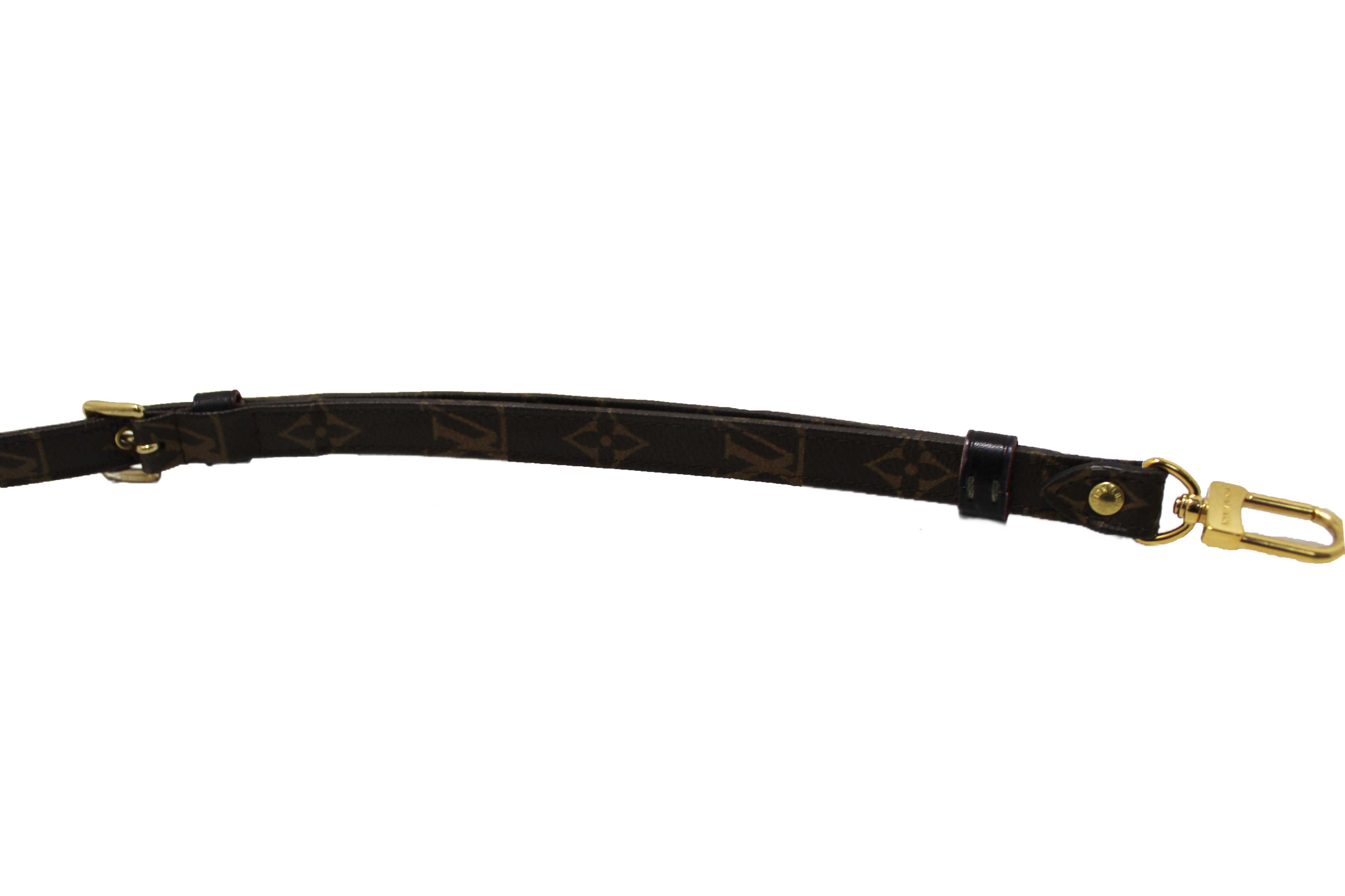 Authentic Louis Vuitton Classic Monogram Canvas 16mm Adjustable Shoulder Strap