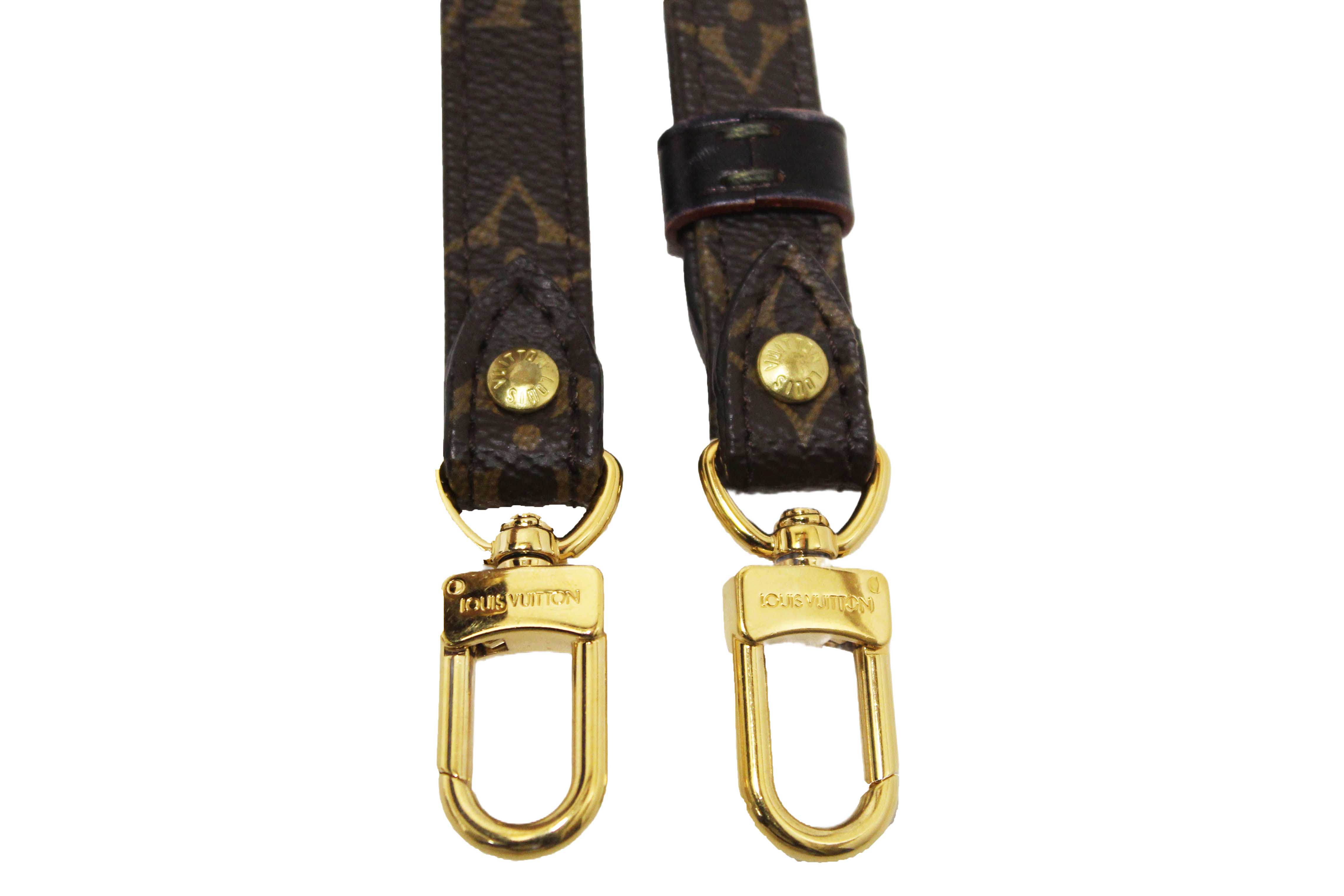 Authentic Louis Vuitton Classic Monogram Canvas 16mm Adjustable Shoulder Strap