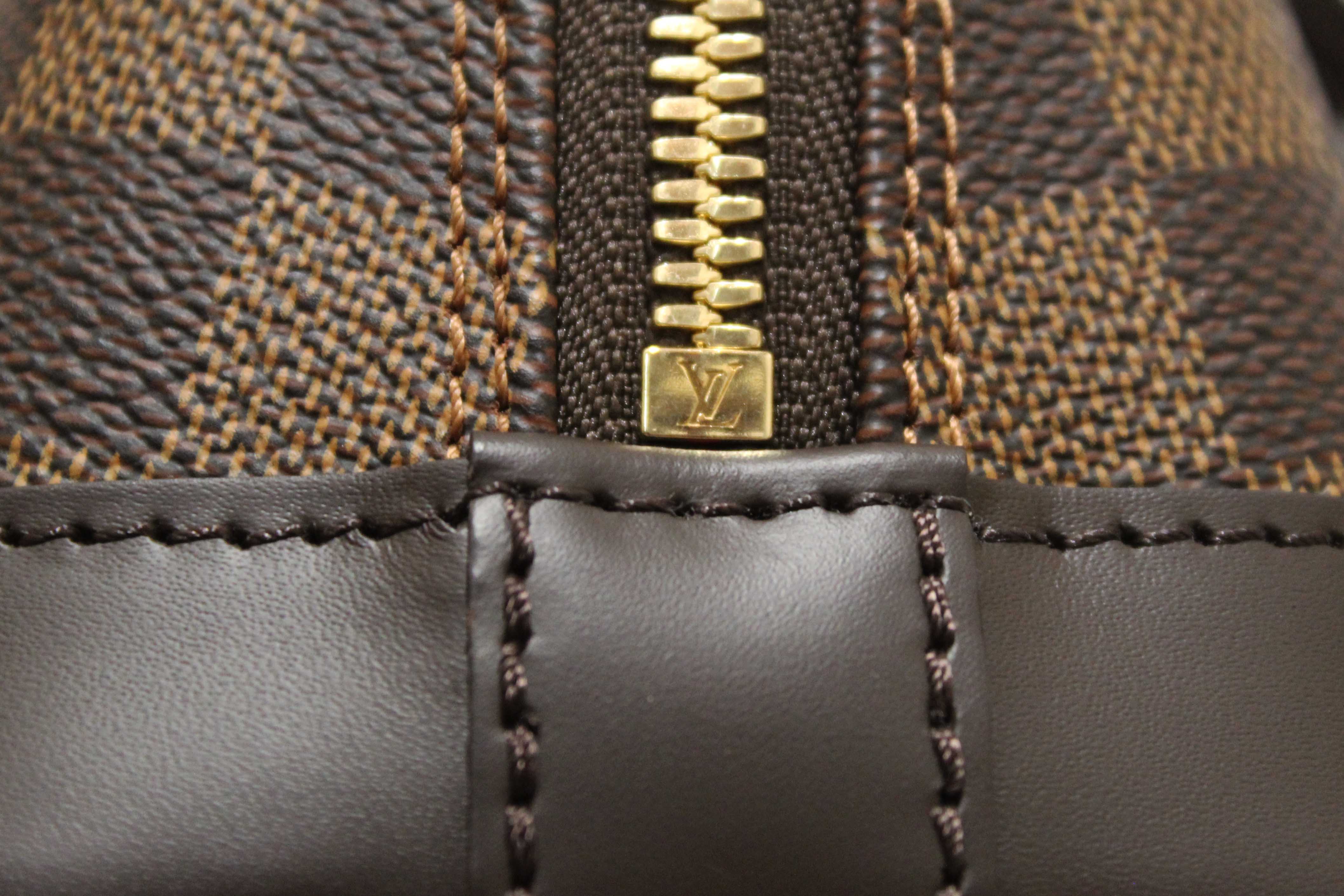 Authentic Louis Vuitton Damier Ebene Canvas Alma BB Handbag