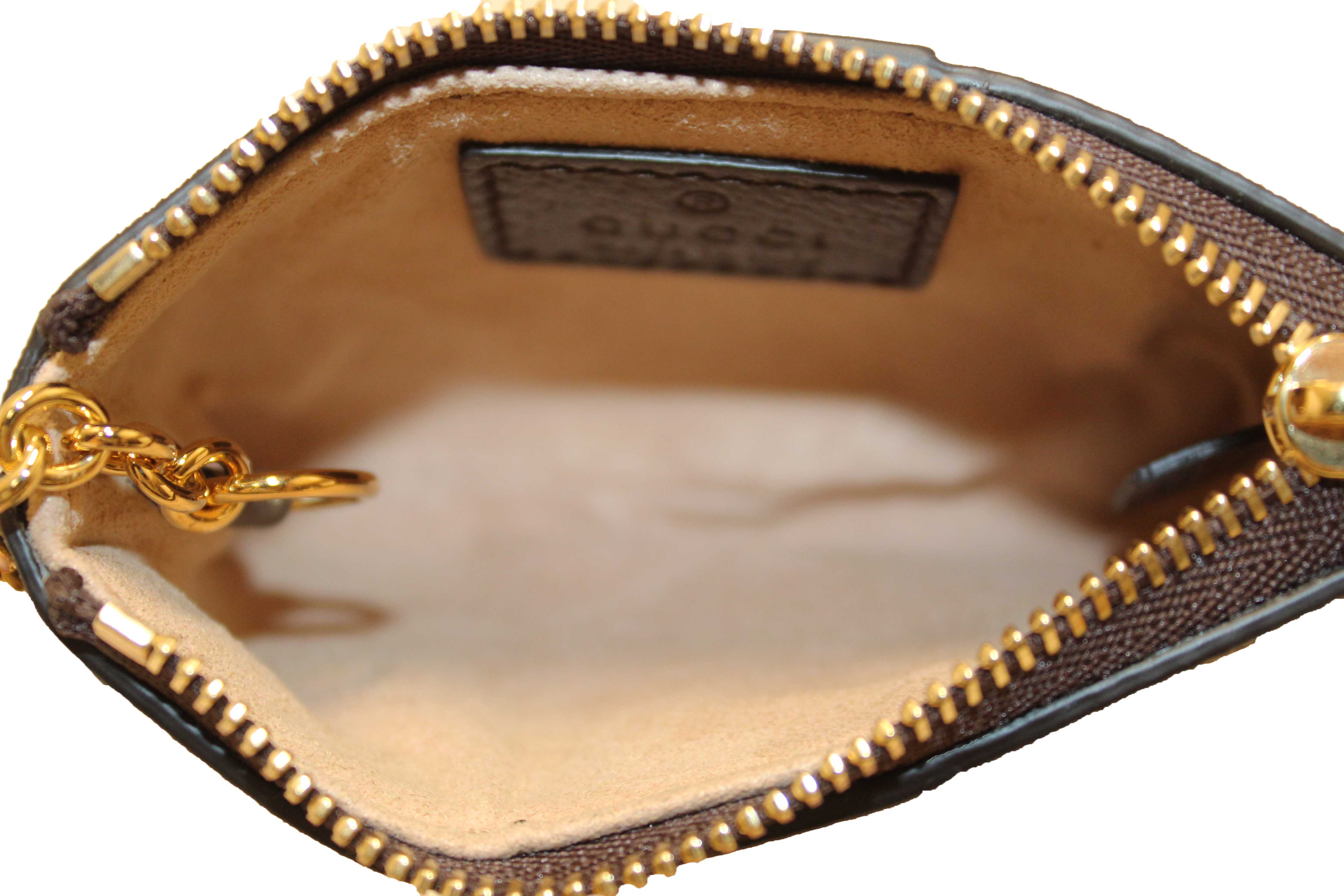 Authentic Gucci Ophidia GG Supreme Canvas Key Case 671722