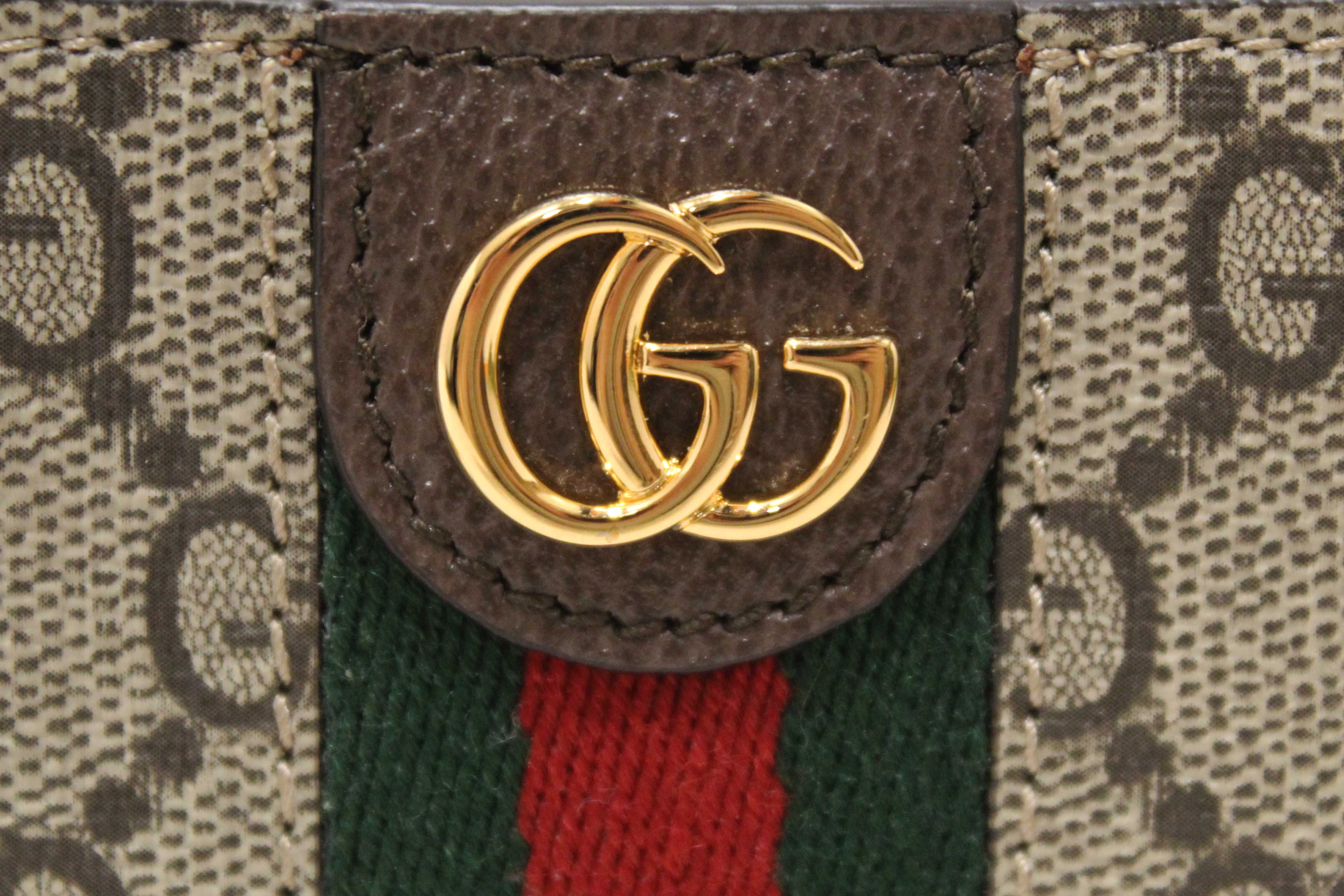 Authentic Gucci Ophidia GG Supreme Canvas Key Case 671722