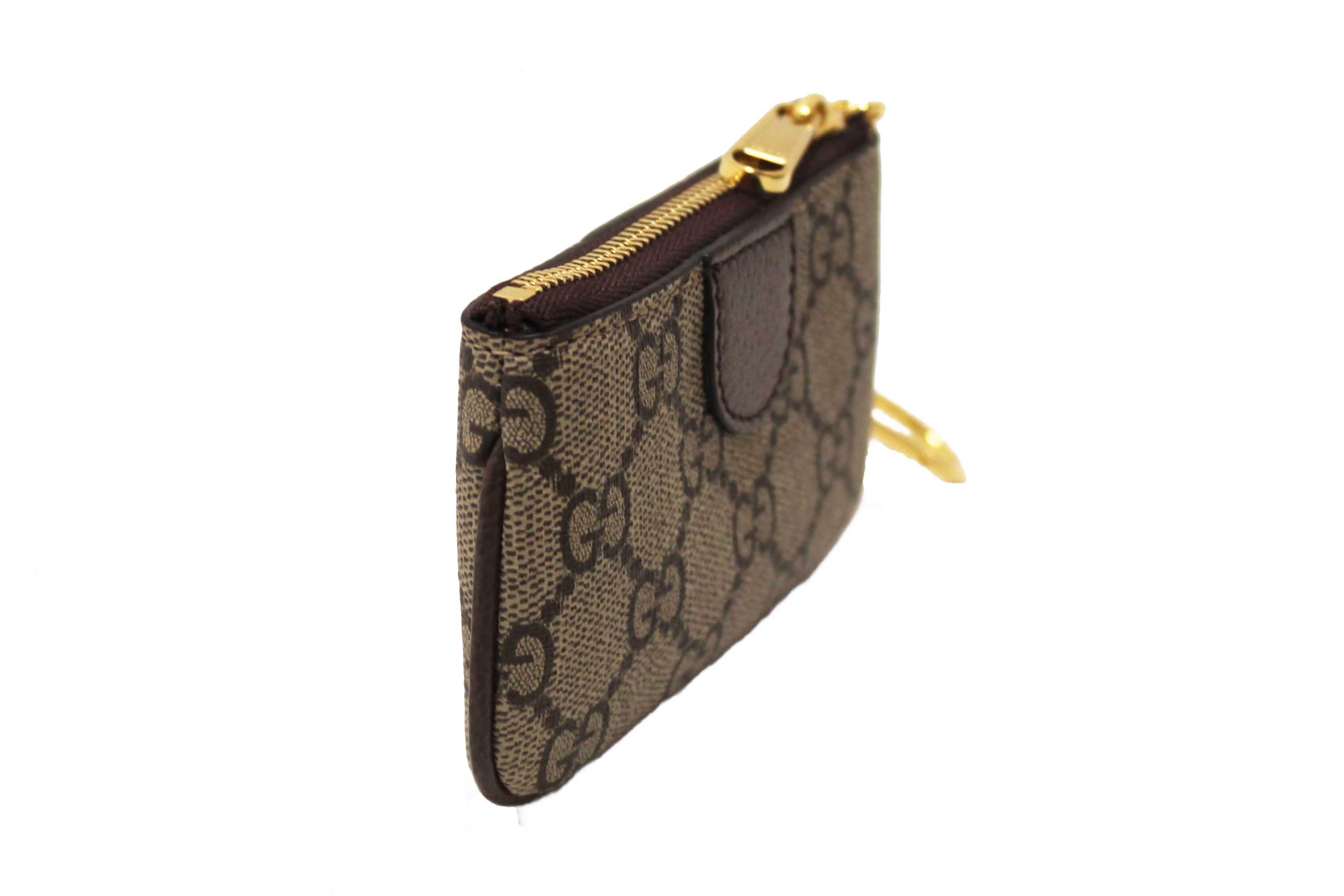 Authentic Gucci Ophidia GG Supreme Canvas Key Case 671722