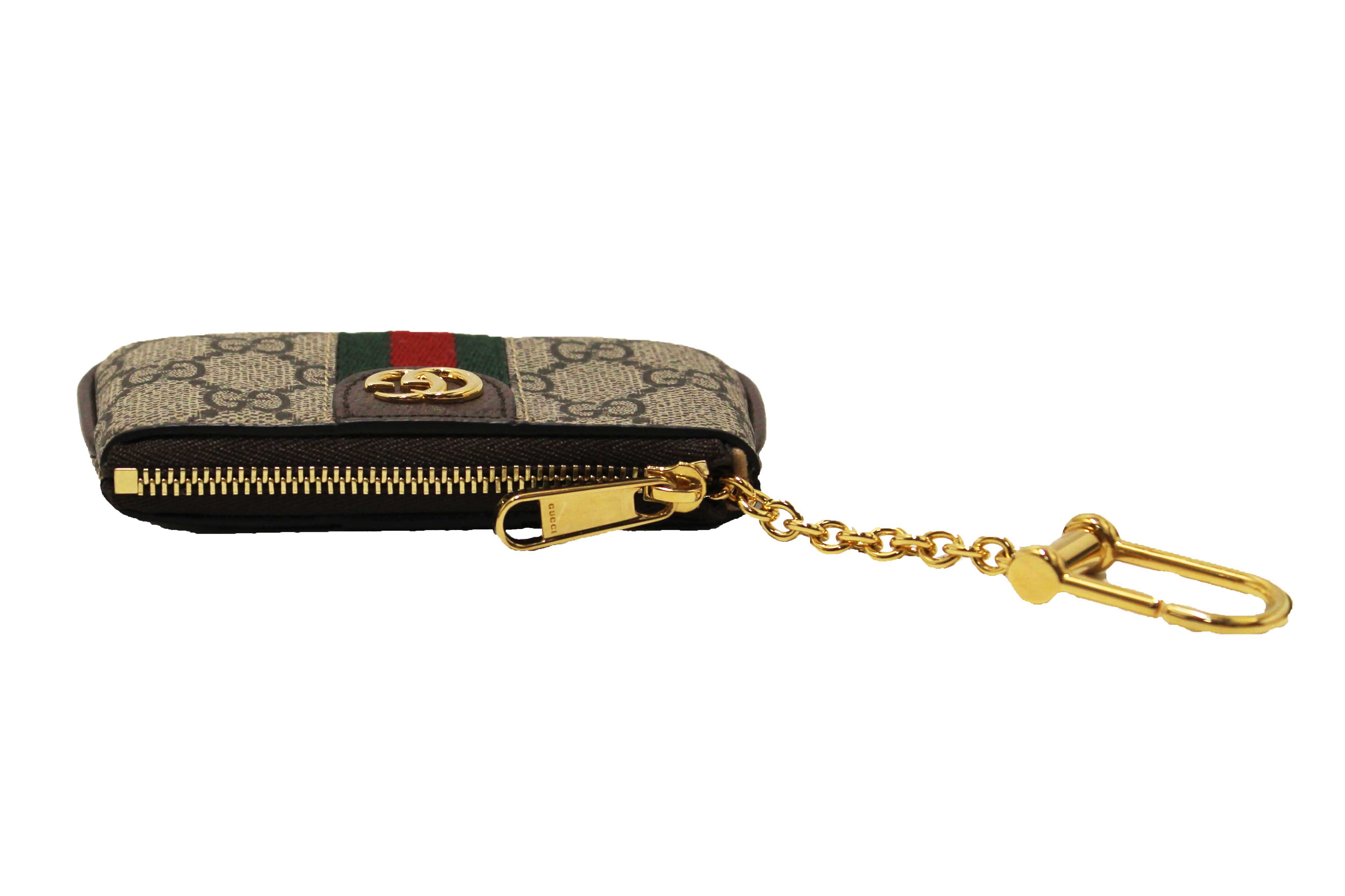 Authentic Gucci Ophidia GG Supreme Canvas Key Case 671722