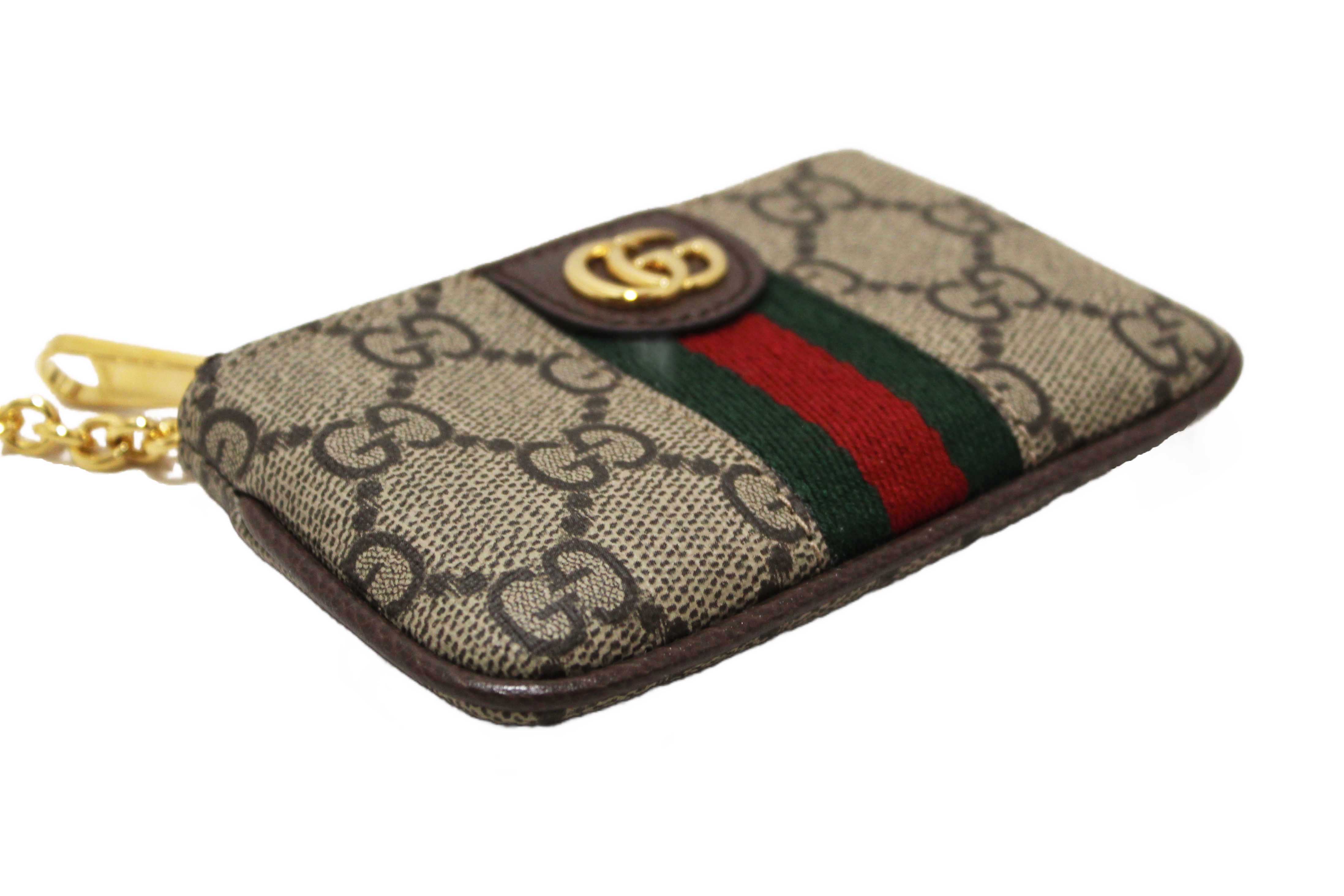 Authentic Gucci Ophidia GG Supreme Canvas Key Case 671722
