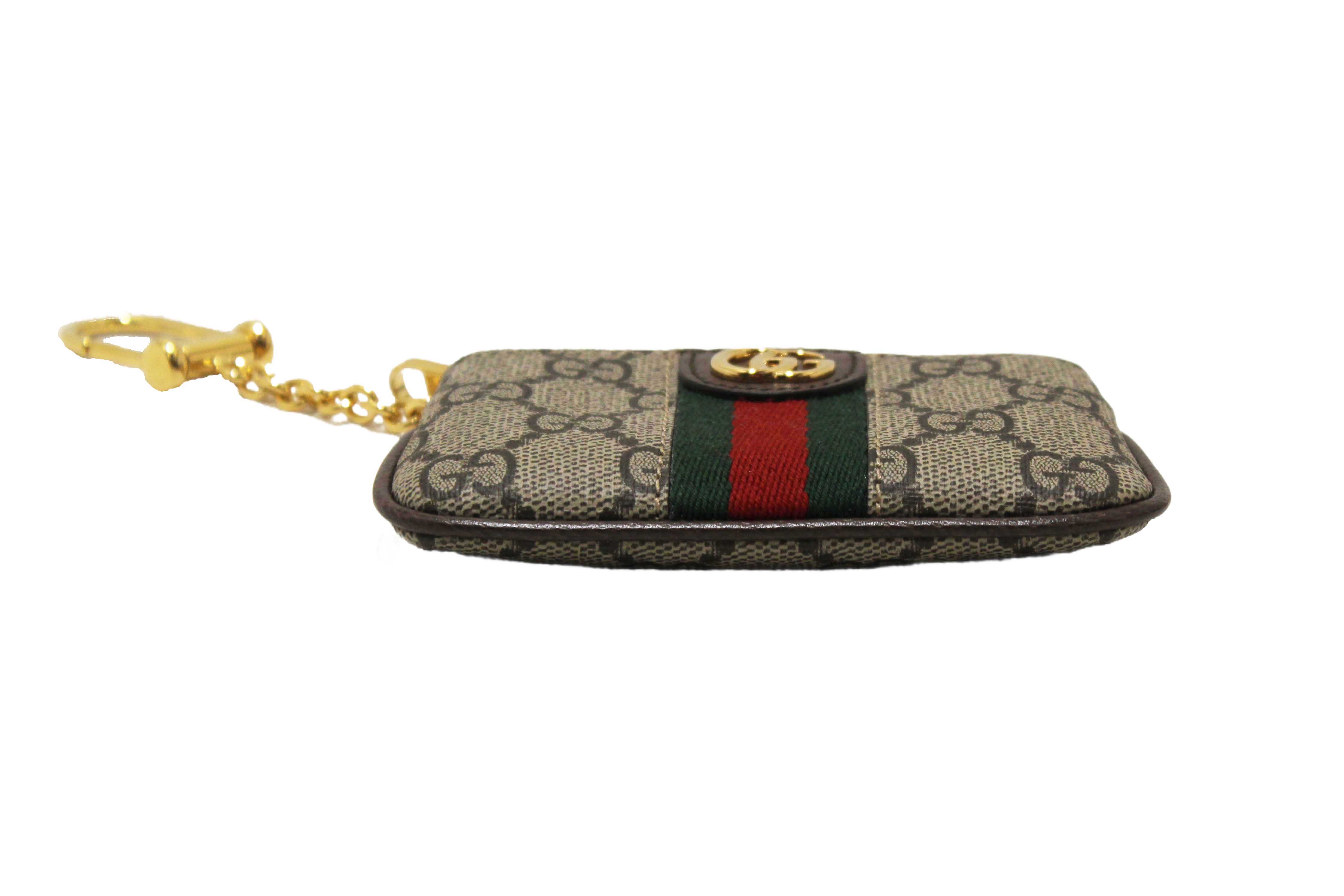 Authentic Gucci Ophidia GG Supreme Canvas Key Case 671722