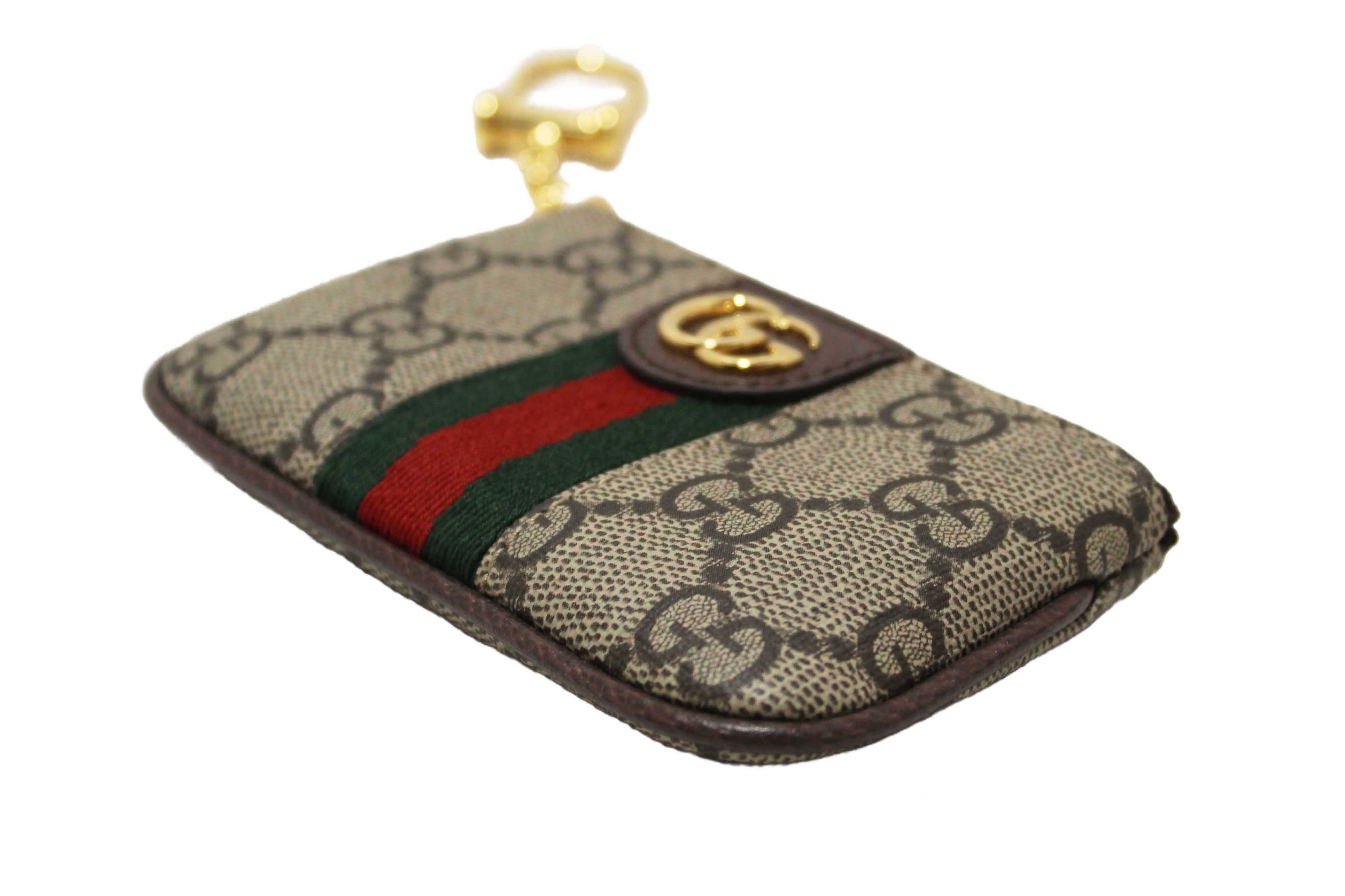 Authentic Gucci Ophidia GG Supreme Canvas Key Case 671722