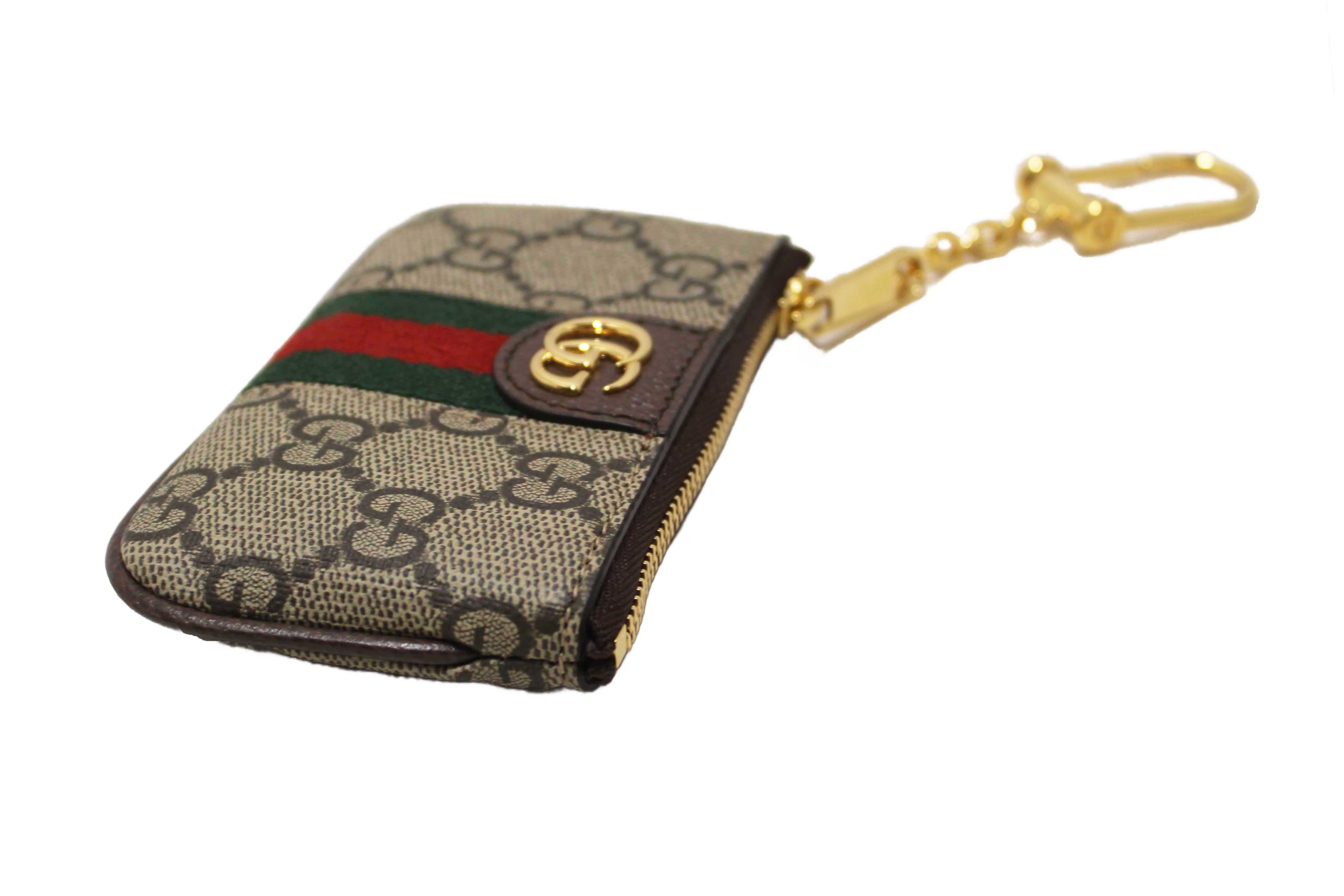 Authentic Gucci Ophidia GG Supreme Canvas Key Case 671722