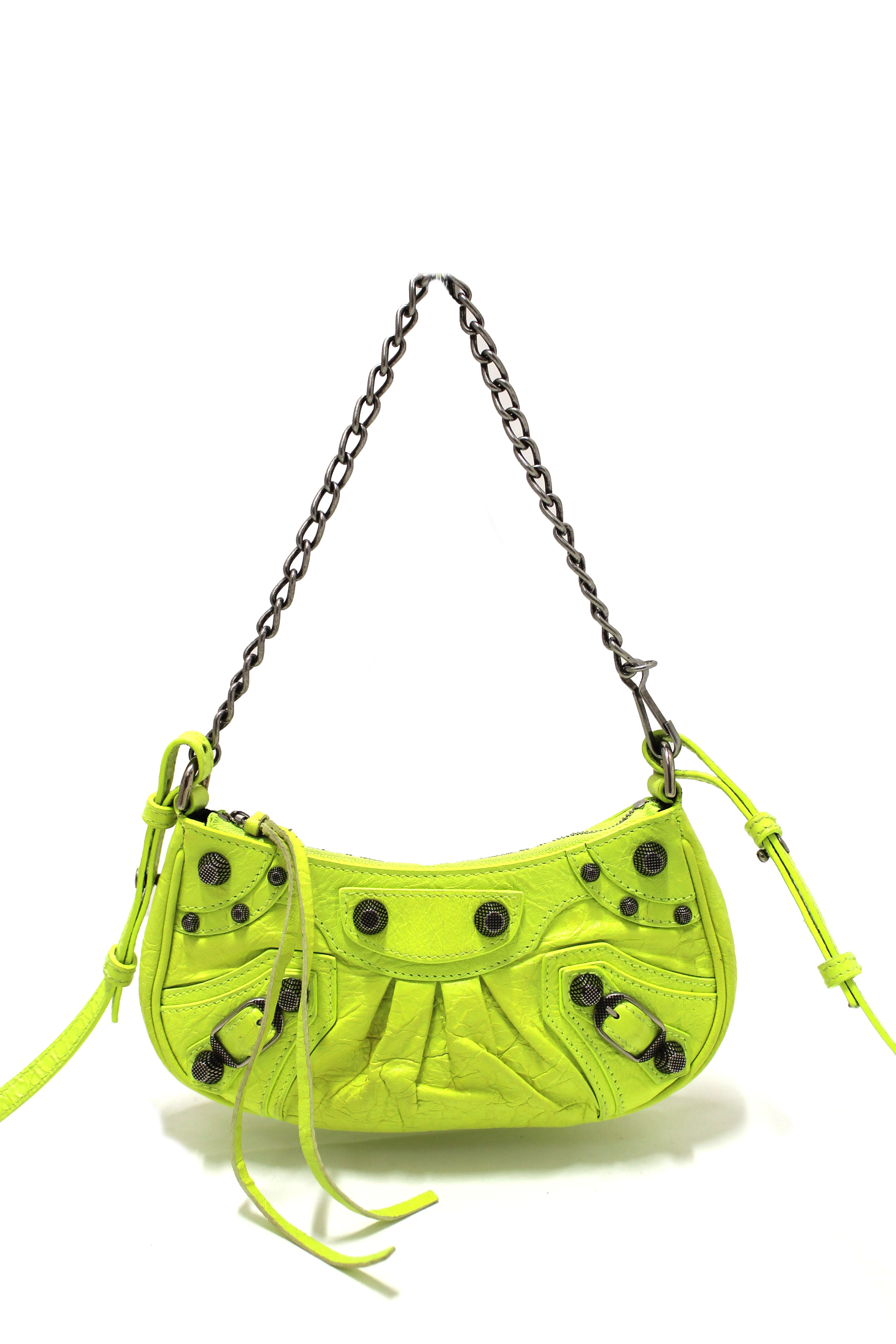 Balenciaga neon purse hotsell