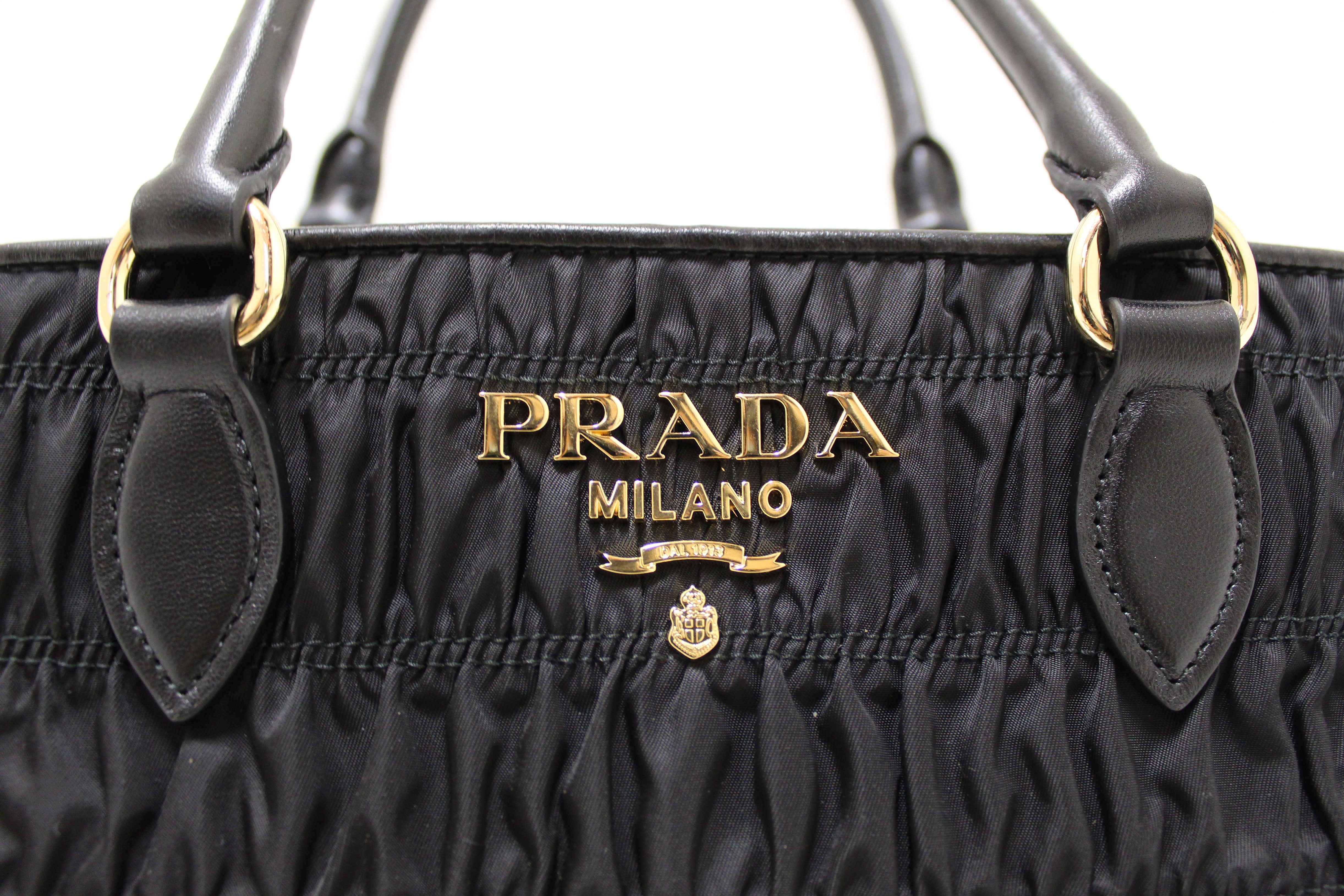 Prada - Black Leather Medium Two Compartment Shoulder Bag