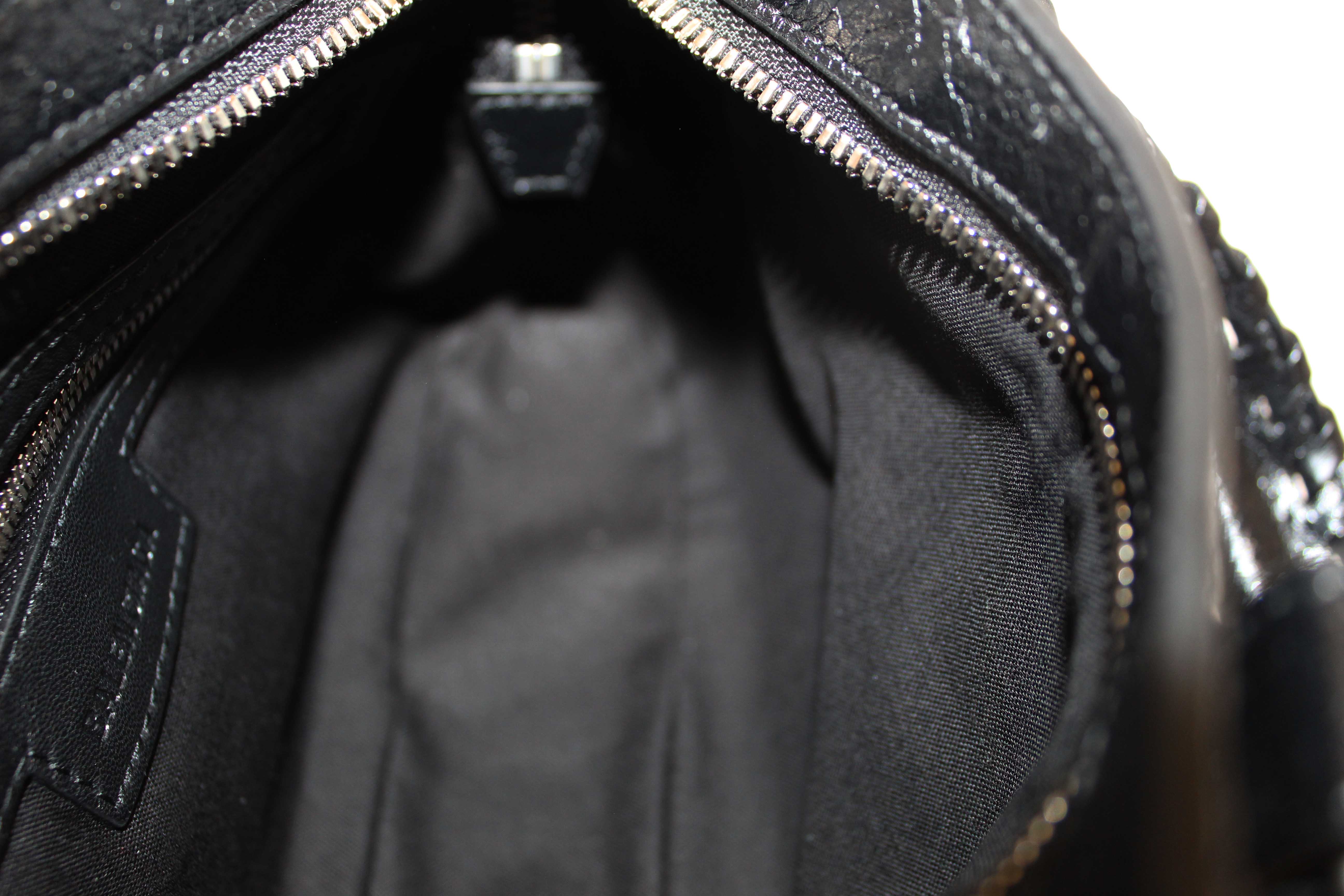 Authentic NEW Balenciaga Black Arena Lambskin Leather Neo Cagole Small Tote Bag