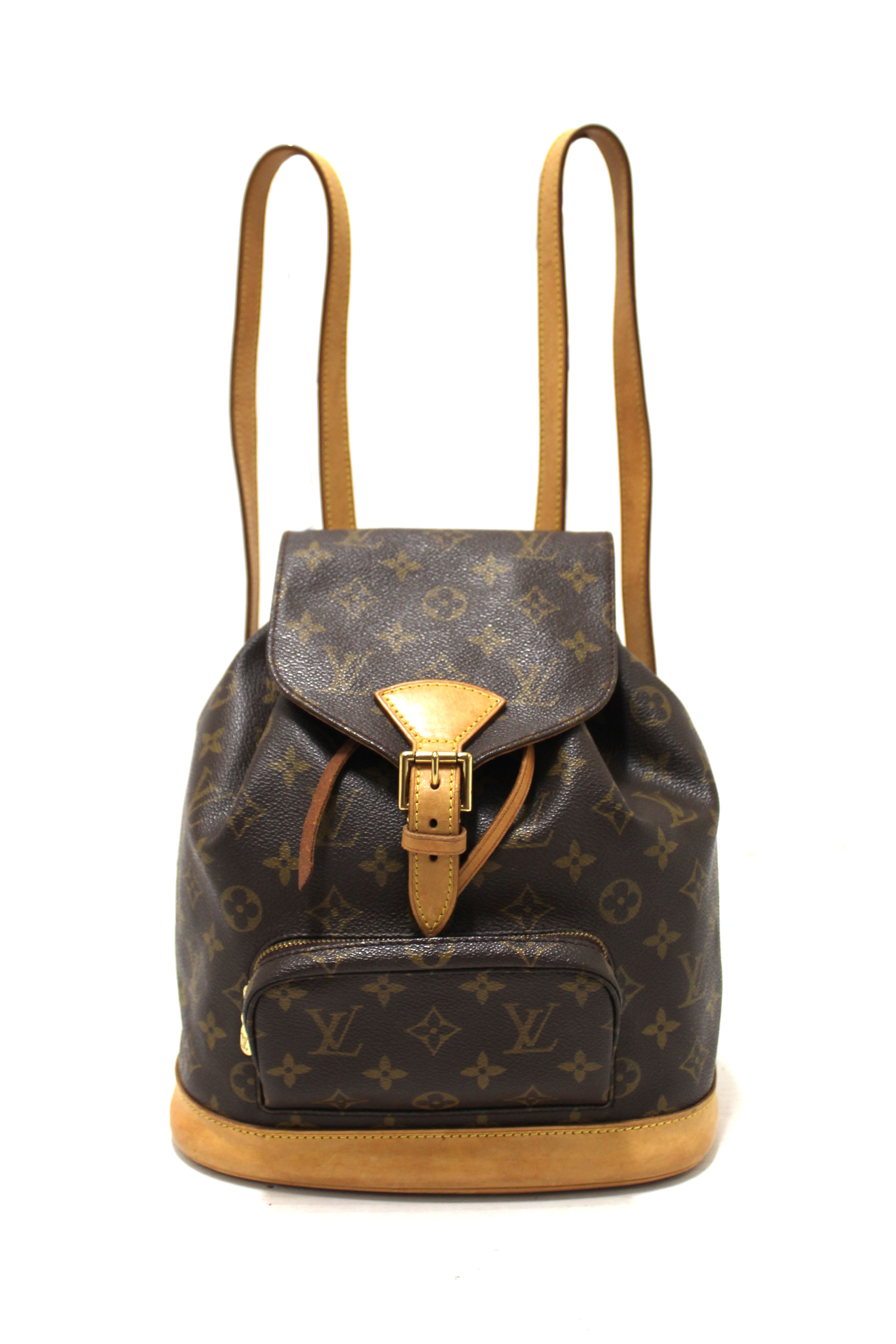 louis vuitton backpack 1990 Authentic Louis Vuitton Classic Monogram Montsouris MM Backpack – Paris Station Shop