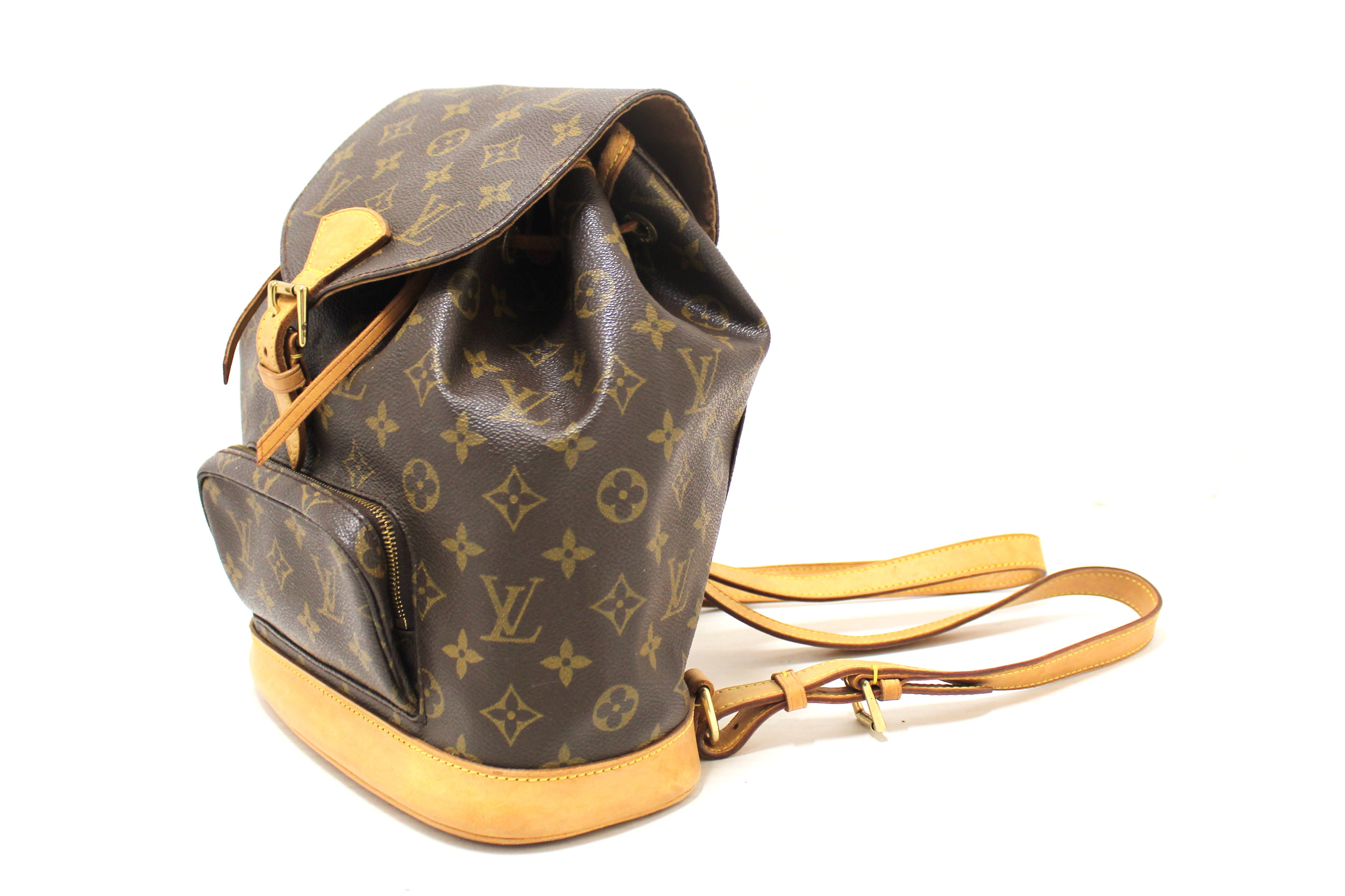 Authentic Louis Vuitton Classic Monogram Montsouris MM Backpack – Paris Station Shop