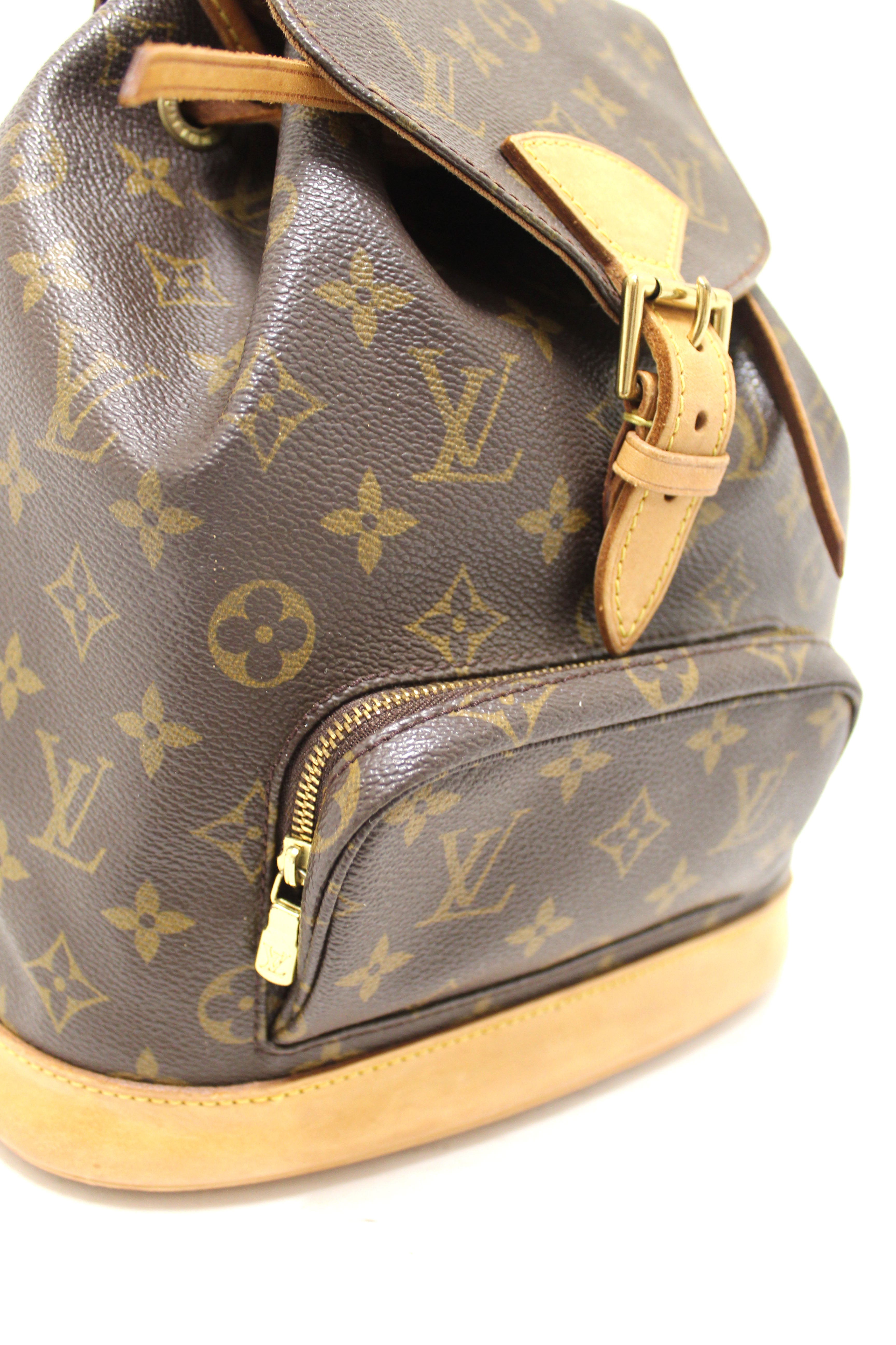 Authentic Louis Vuitton Classic Monogram Montsouris MM Backpack Authentic Louis Vuitton Classic Monogram Montsouris MM Backpack