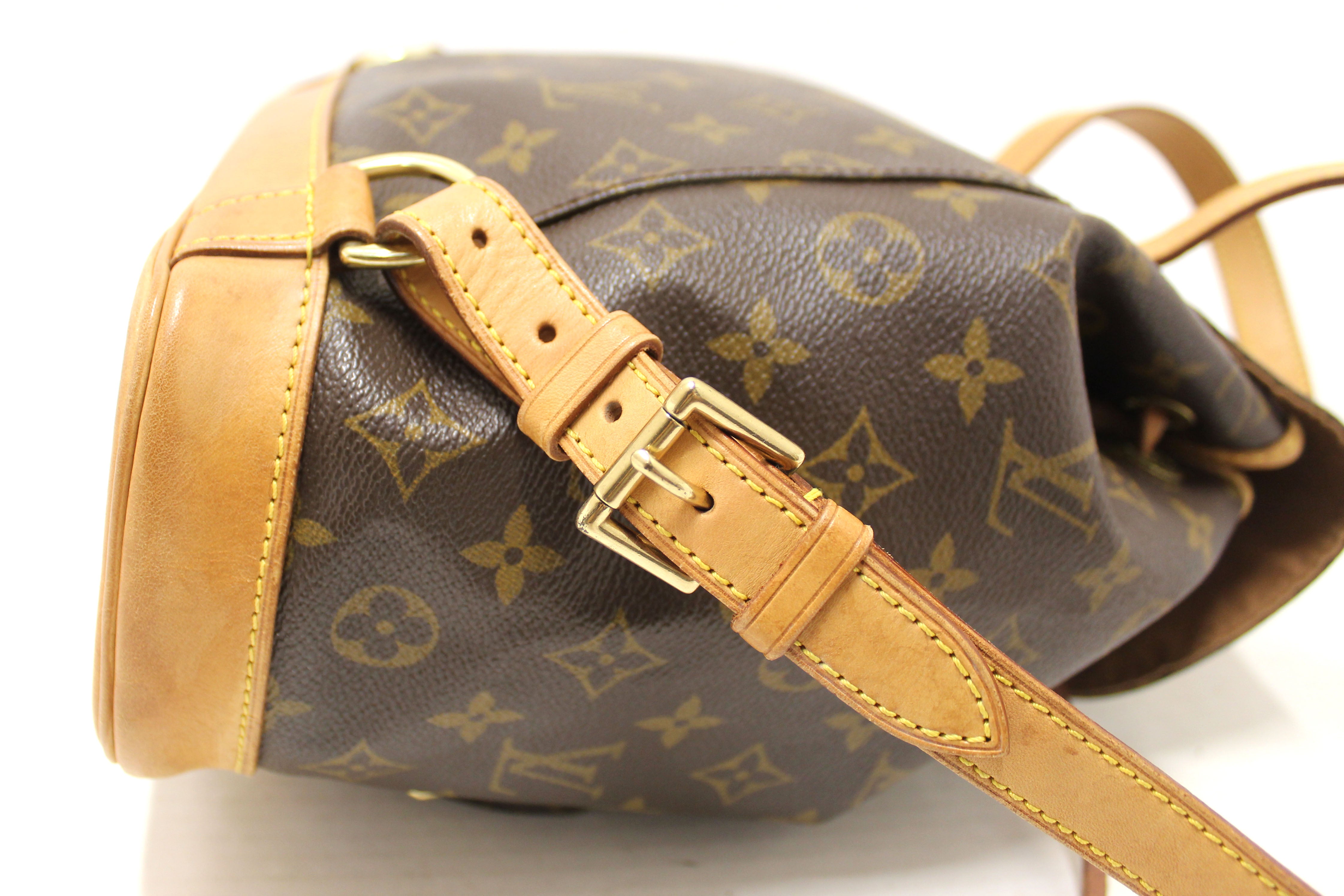 Authentic Louis Vuitton Classic Monogram Montsouris MM Backpack