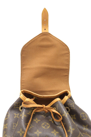 Authentic Louis Vuitton Classic Monogram Montsouris MM Backpack